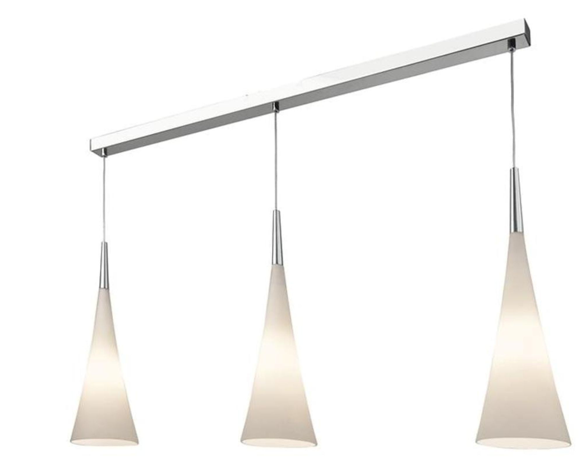 Villeroy&Boch »Stockholm« Pendelleuchte metall chrom/glas weiß