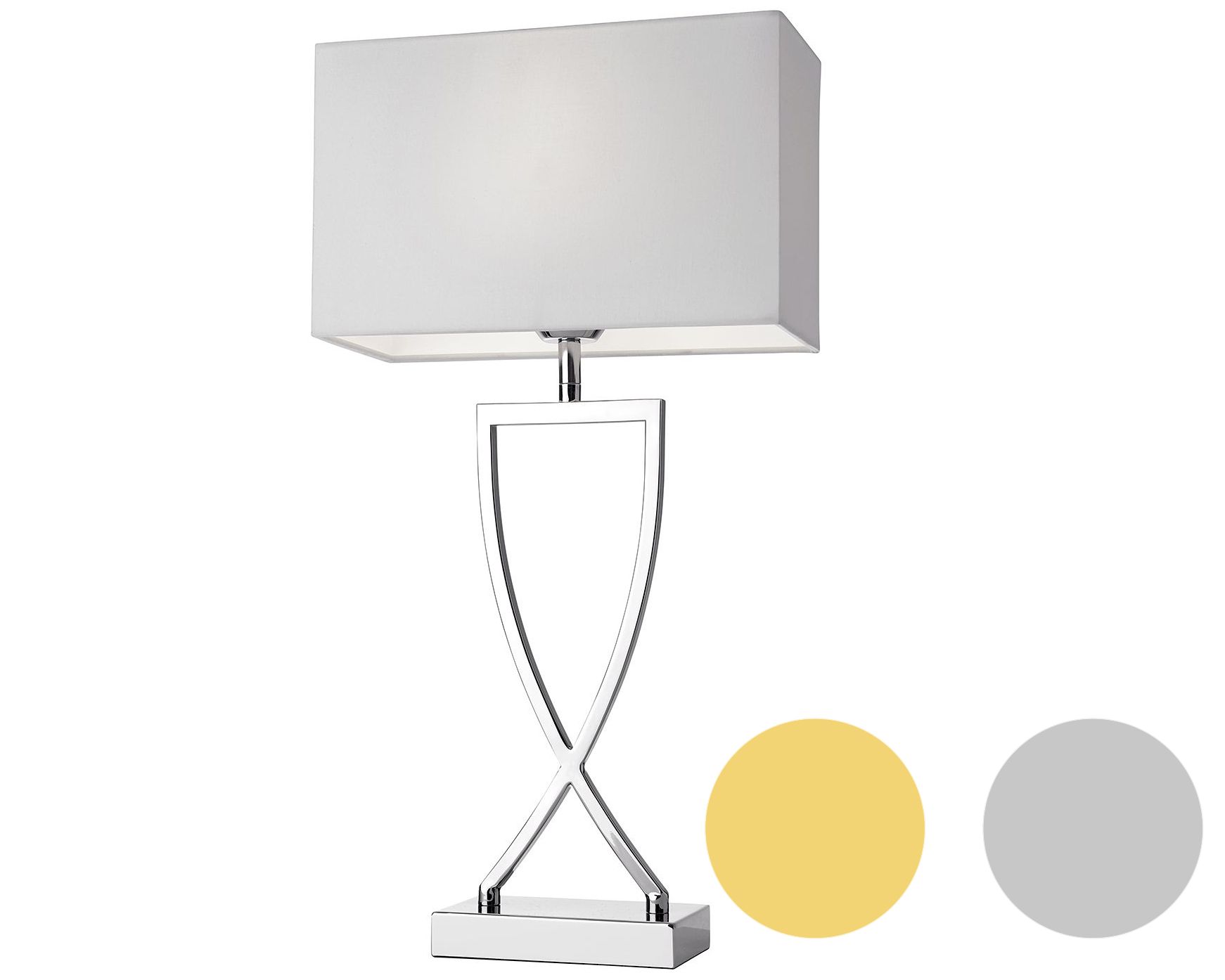 Villeroy&Boch »Toulouse« Tischleuchte 69 cm / weiß/chrom