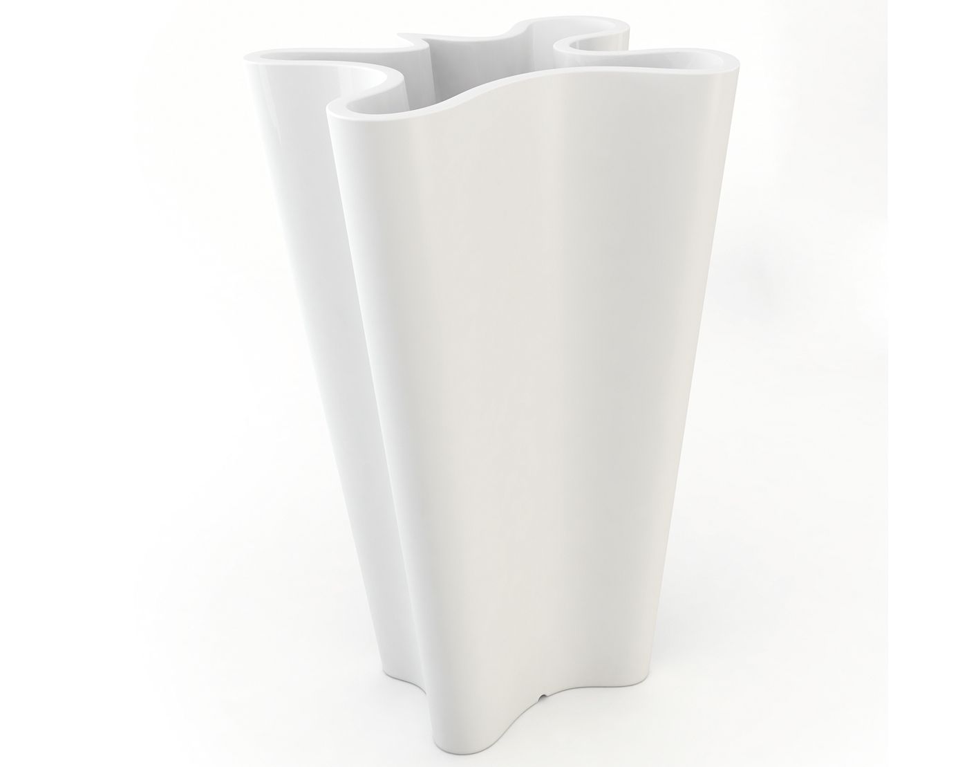 Vondom »BYE-BYE« Outdoor Pflanzengefäß 42x70 cm / White / Lackiert Hochglanz