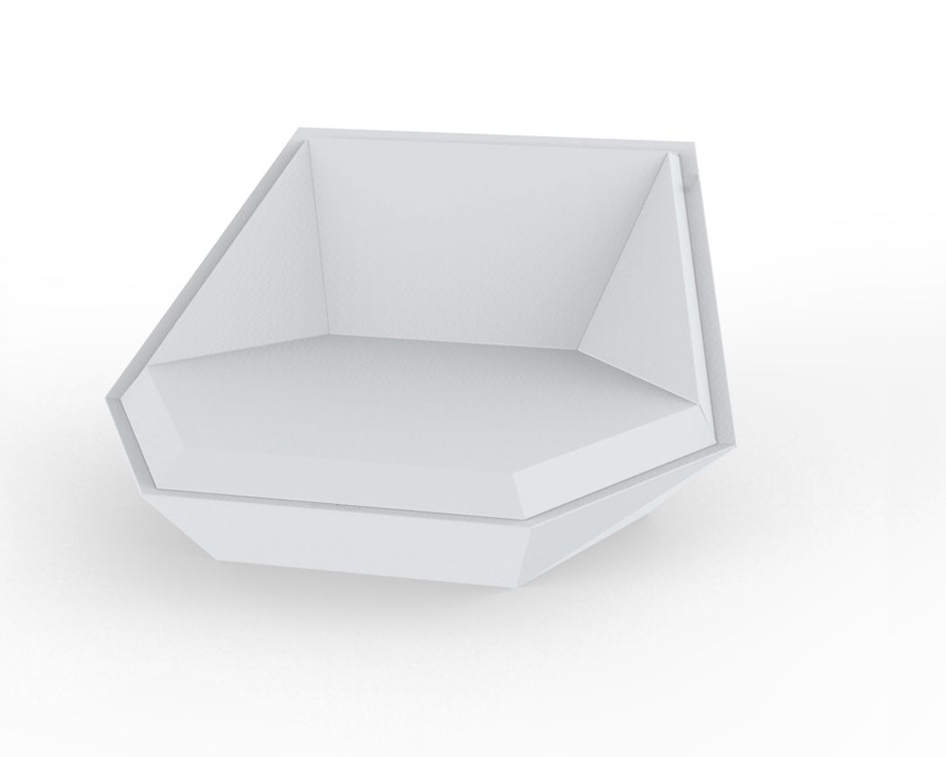 Vondom »FAZ« Outdoor Daybed Basic matt / Anthracite mit Bezug Silvertex Anthracite 9002