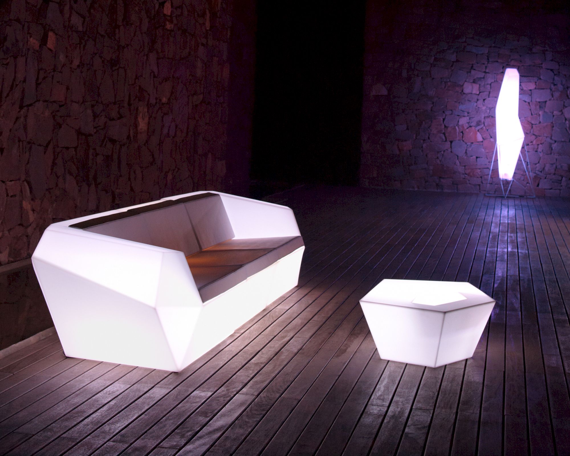 Vondom »FAZ« Outdoor Modul - LED-Beleuchtung Mittel-Modul / LED RGB
