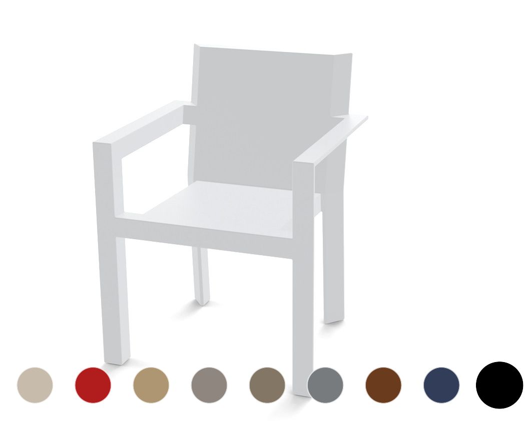 Vondom »FRAME« Outdoor Stuhl Lackiert Hochglanz / Ecru
