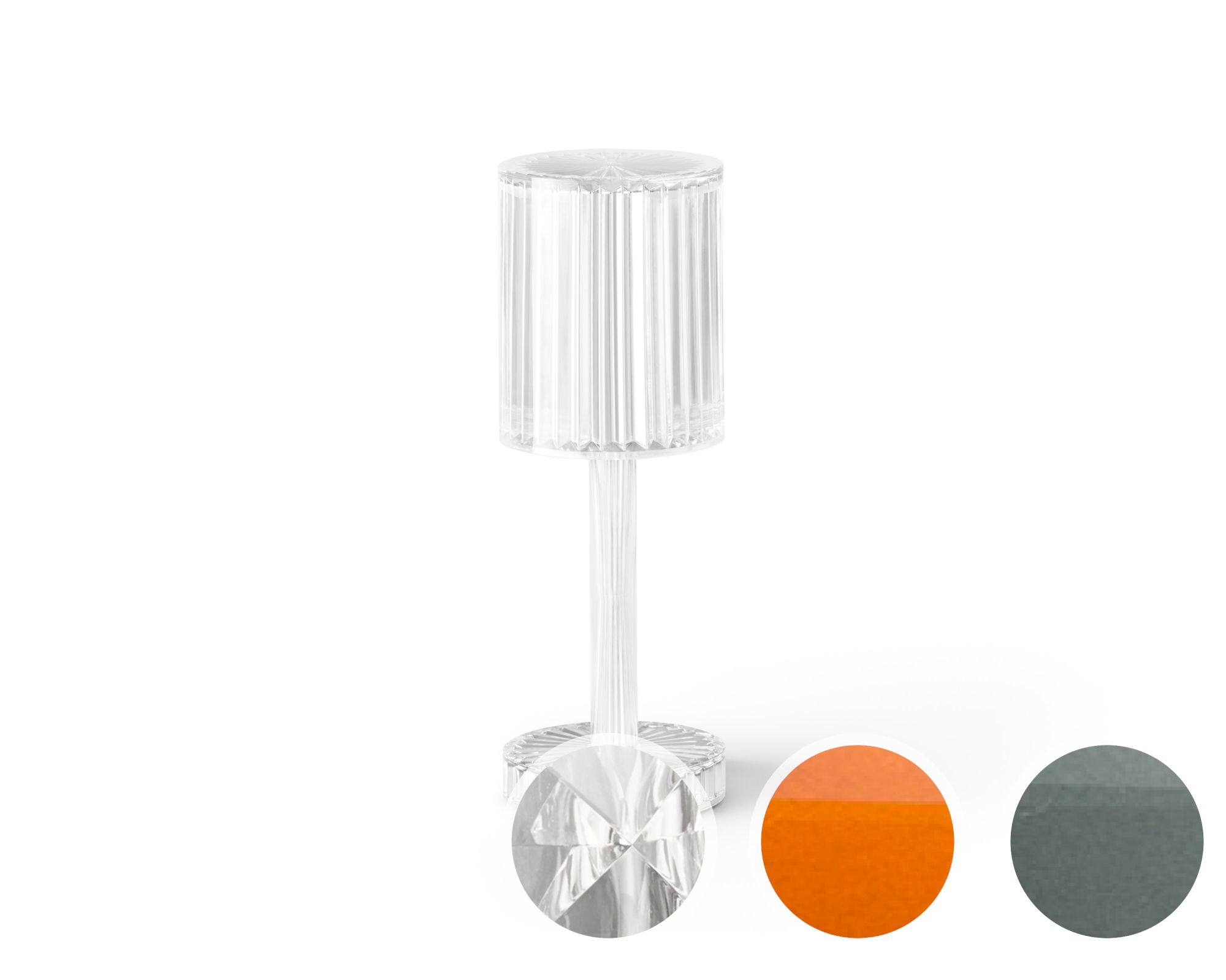Vondom »GATSBY« Tisch-Lampe rund Anthracite