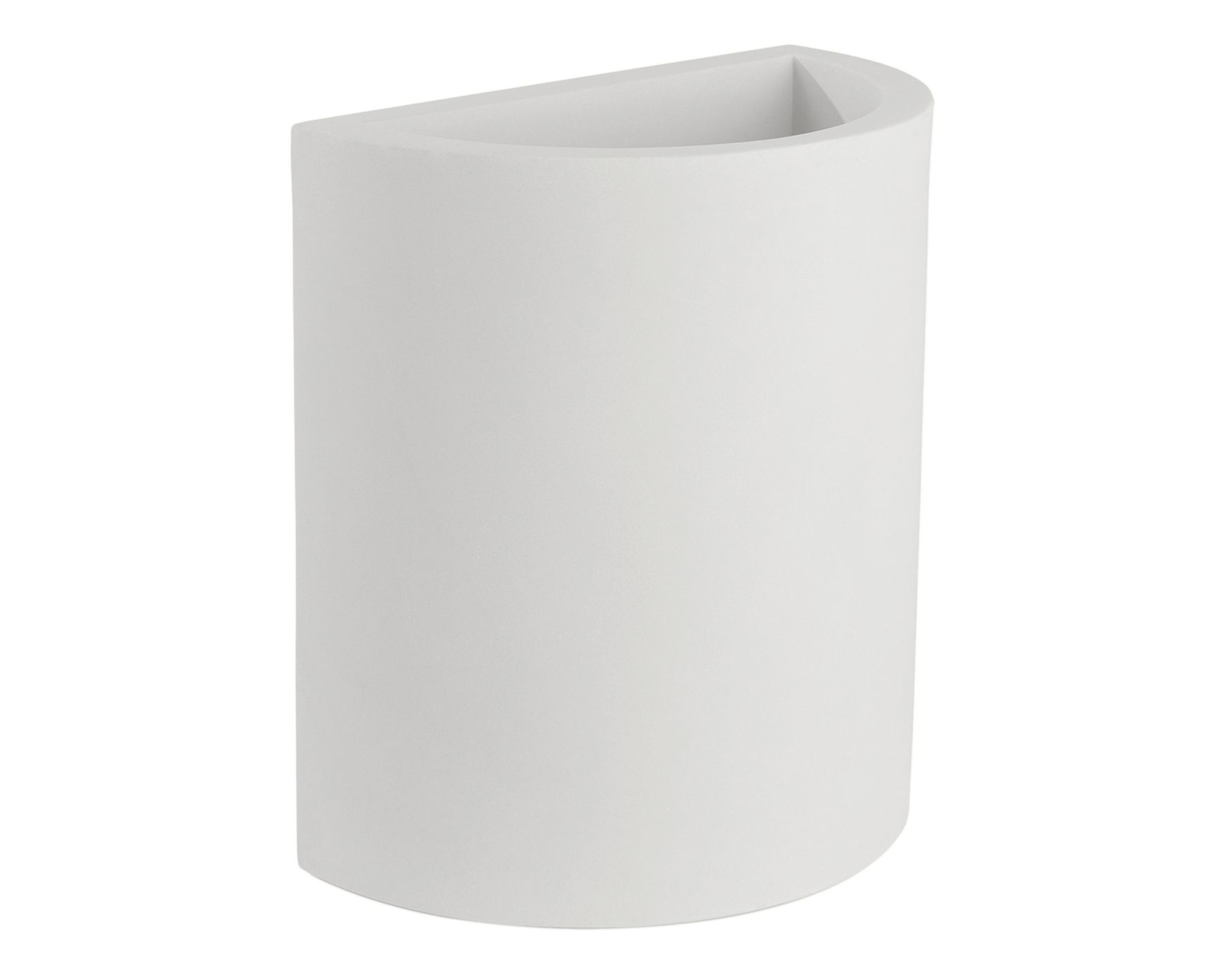 Vondom »HALF CYLINDER« Outdoor Pflanzengefäß White / Lackiert Hochglanz