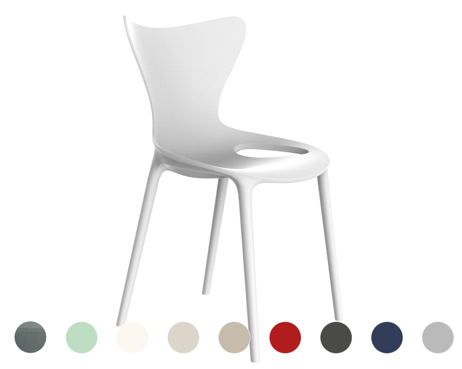 Vondom »LOVE« Outdoor Stuhl Basic matt / Red