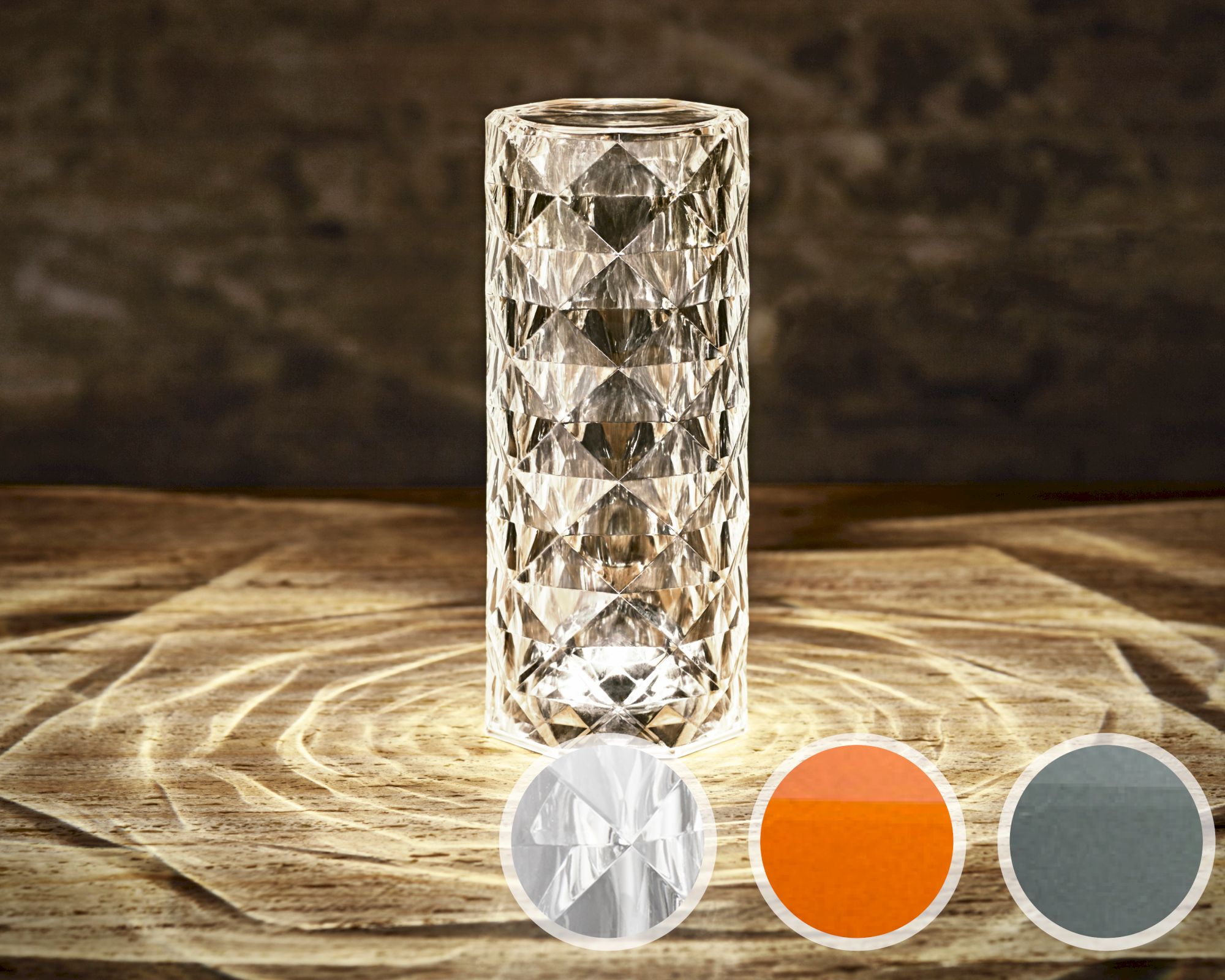 Vondom »MARQUIS« Tisch-Lampe rund Amber