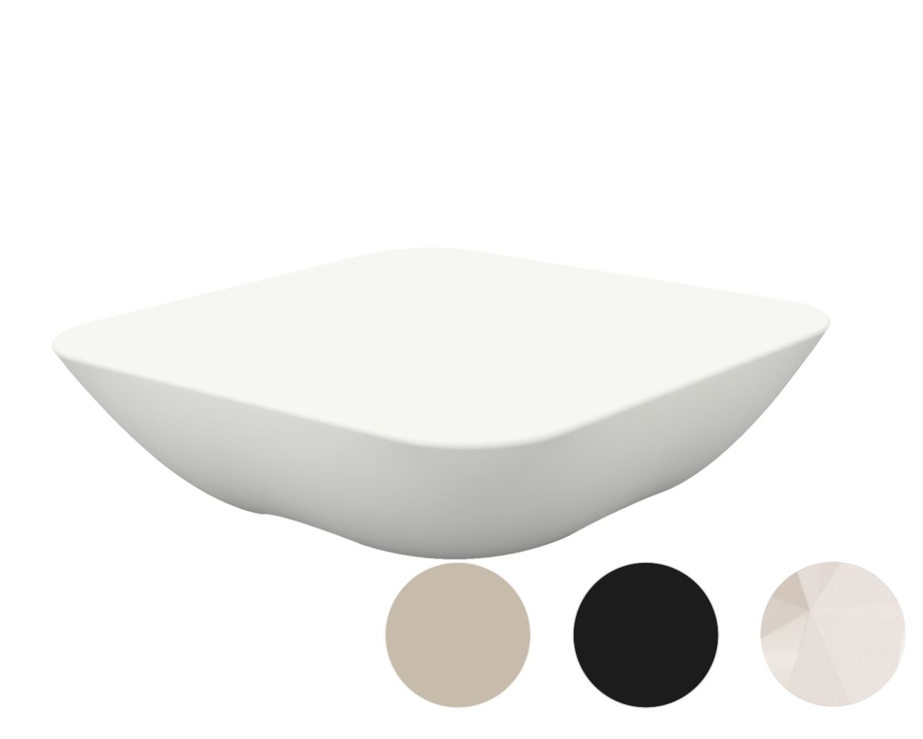 Vondom »PILLOW« Outdoor Beistelltisch Ecru / Basic Matt