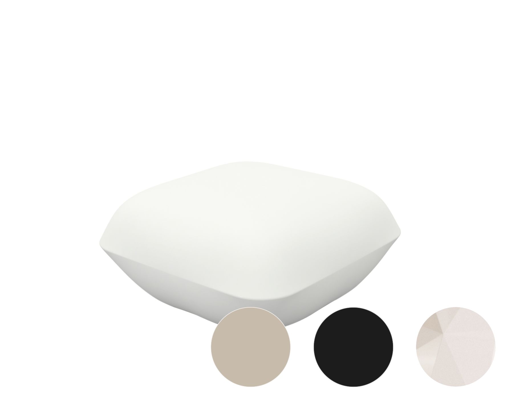 Vondom »PILLOW« Outdoor Lounge Hocker Ecru / Basic Matt