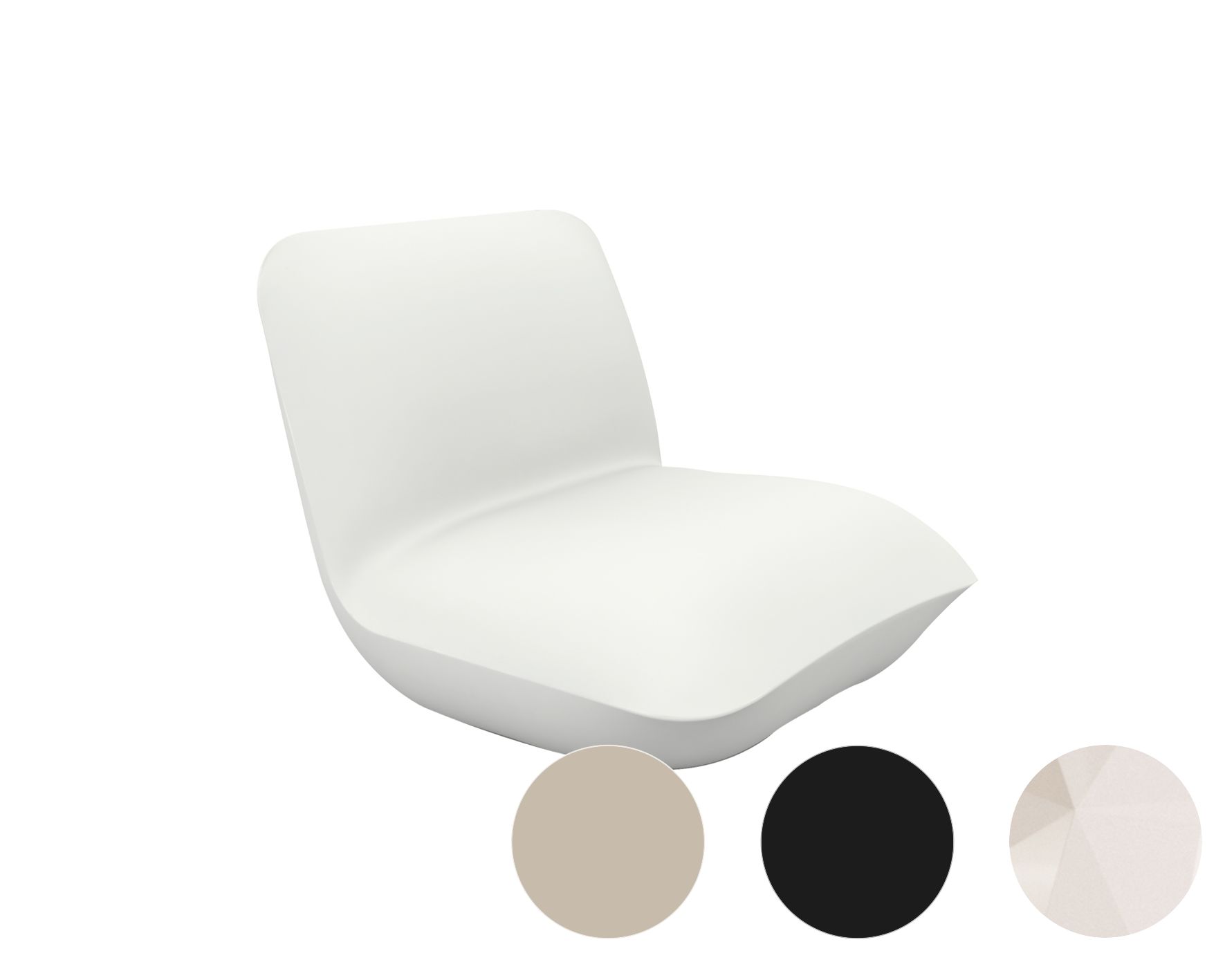 Vondom »PILLOW« Outdoor Lounge Sessel Ecru / Basic Matt