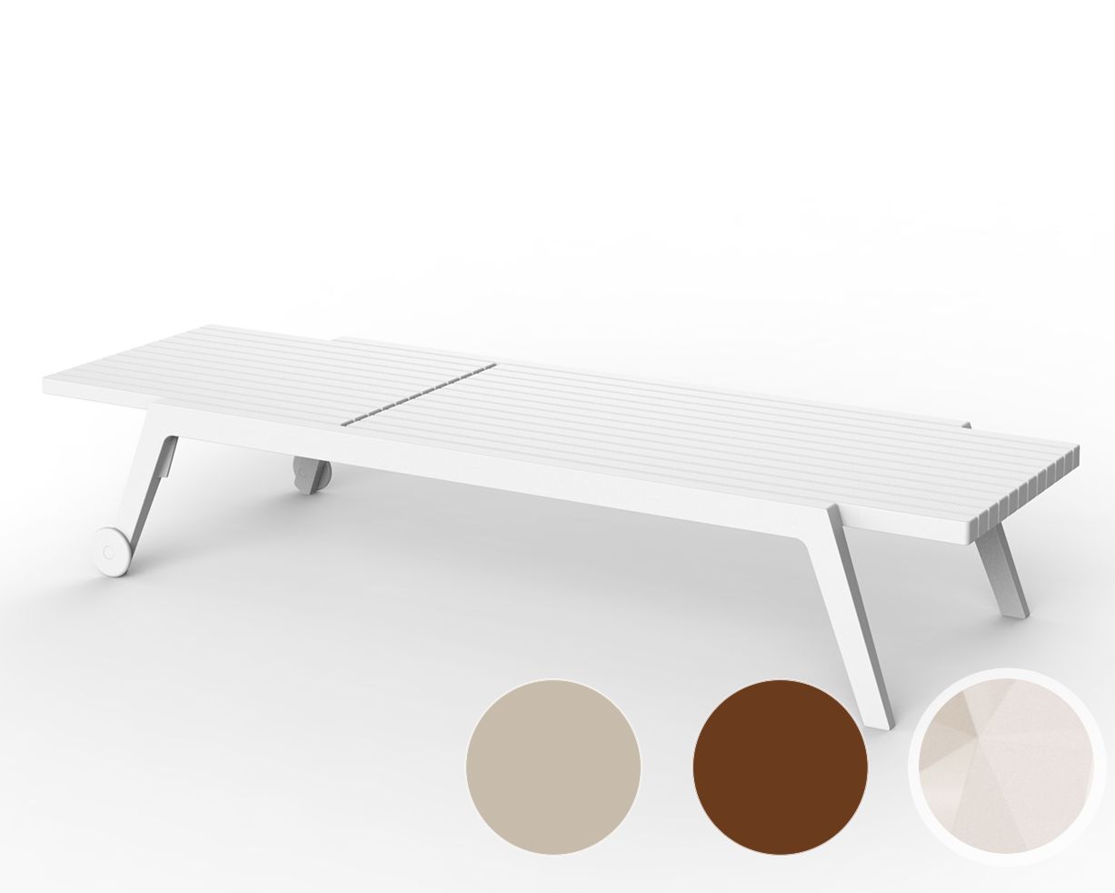 Vondom »SPRITZ« Outdoor Sonnenliege Basic matt / Bronze