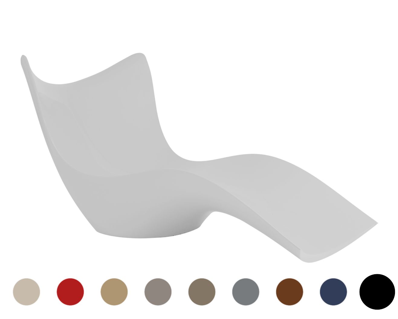 Vondom »SURF« Outdoor Liege Basic matt / Ecru