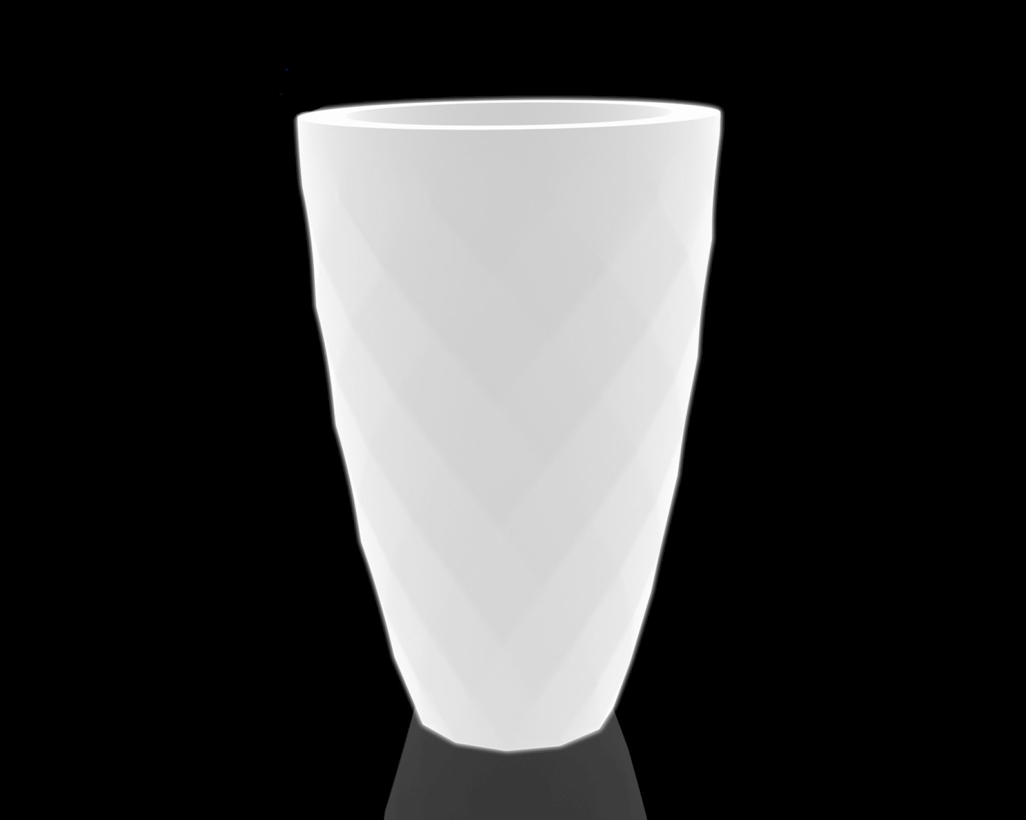 Vondom »VASO« Planter Outdoor Pflanzengefäß - LED - Beleuchtung 65x100 cm / RGB LED Batterie