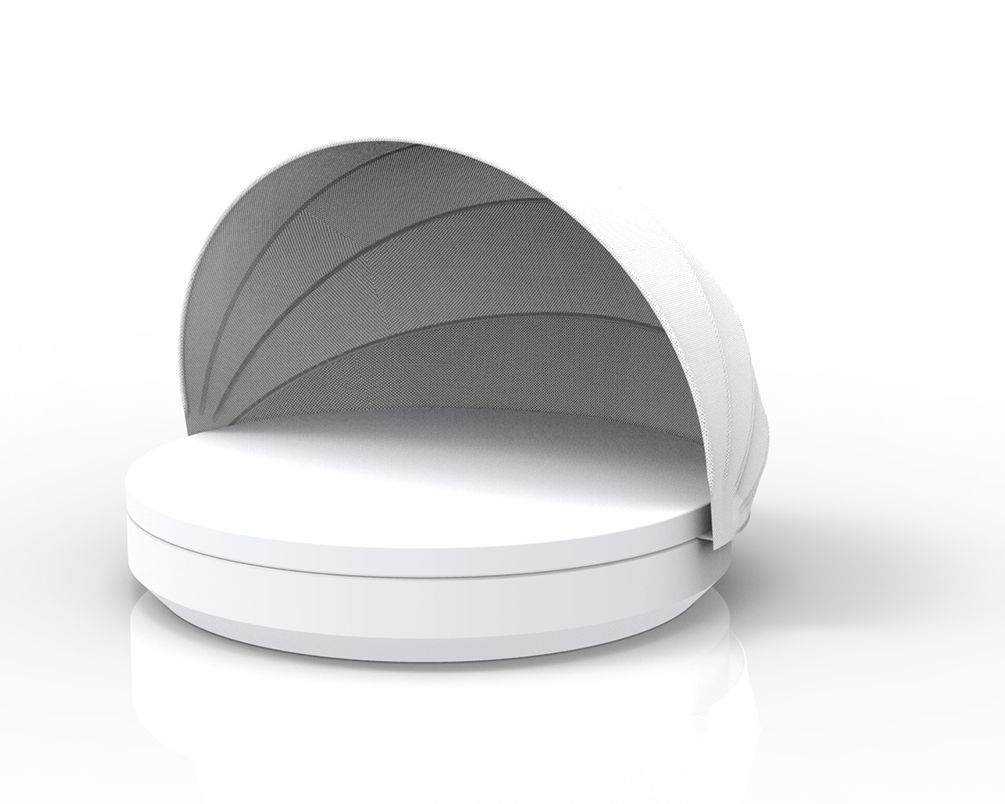 Vondom »VELA« Outdoor Daybed rund inkl. Faltdach – erhältlich in 3 Farben