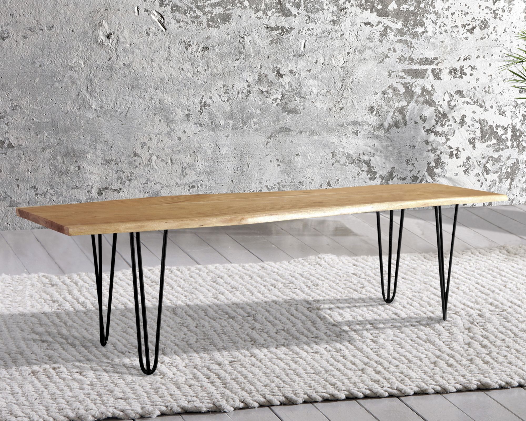 WOLFMÖBEL »Bronx« Bank live edge 160x45x40 cm