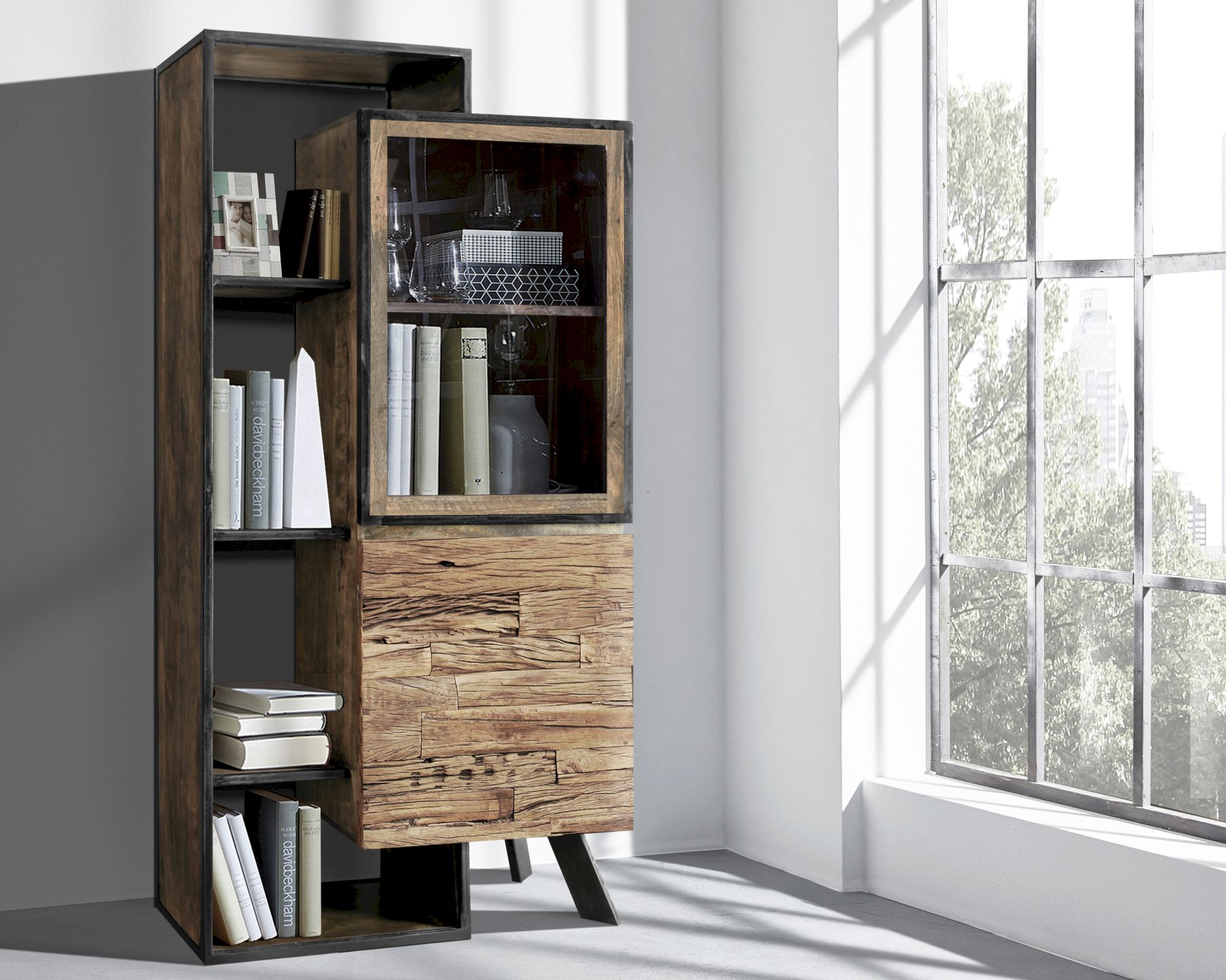 WOLFMÖBEL »City« Schrank klein 90x183x40cm