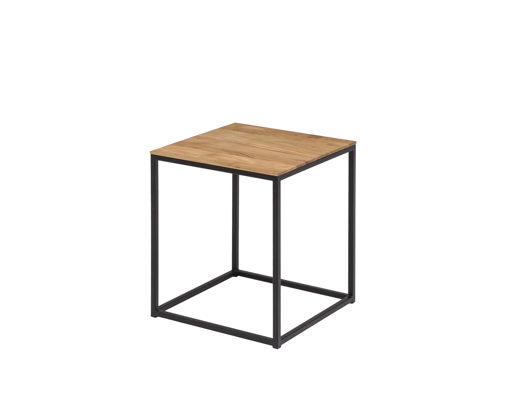WOODLIVE »Cube« Beistelltisch 40x40x50cm schwarz