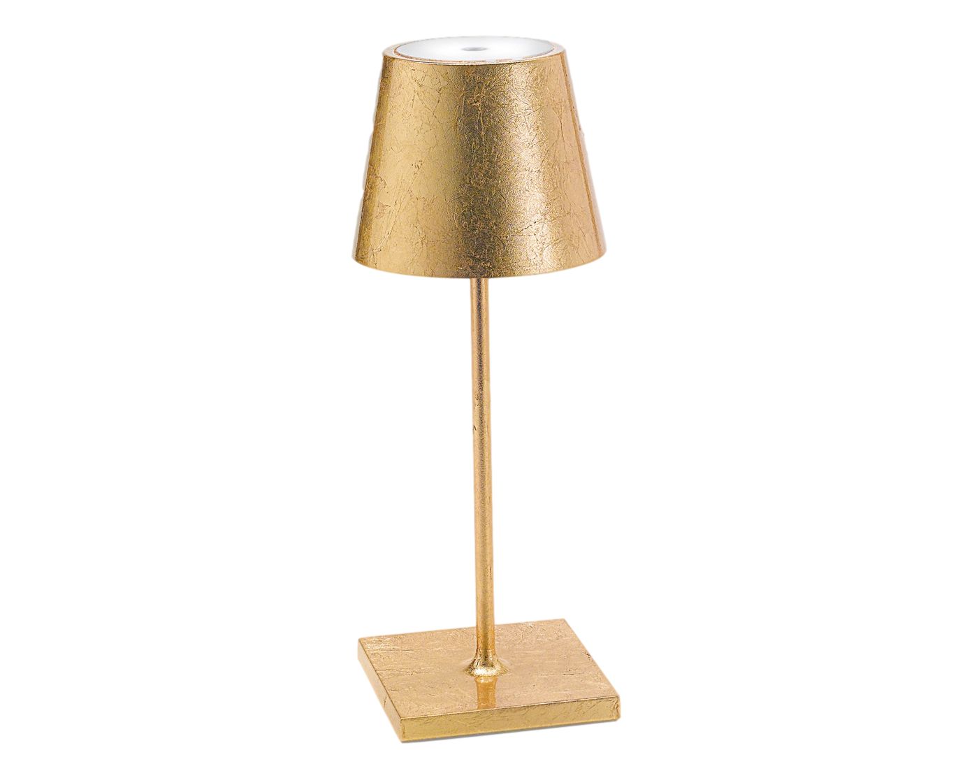 Zafferano »Poldina Pro mini« Akkuleuchte Metalloptik gold