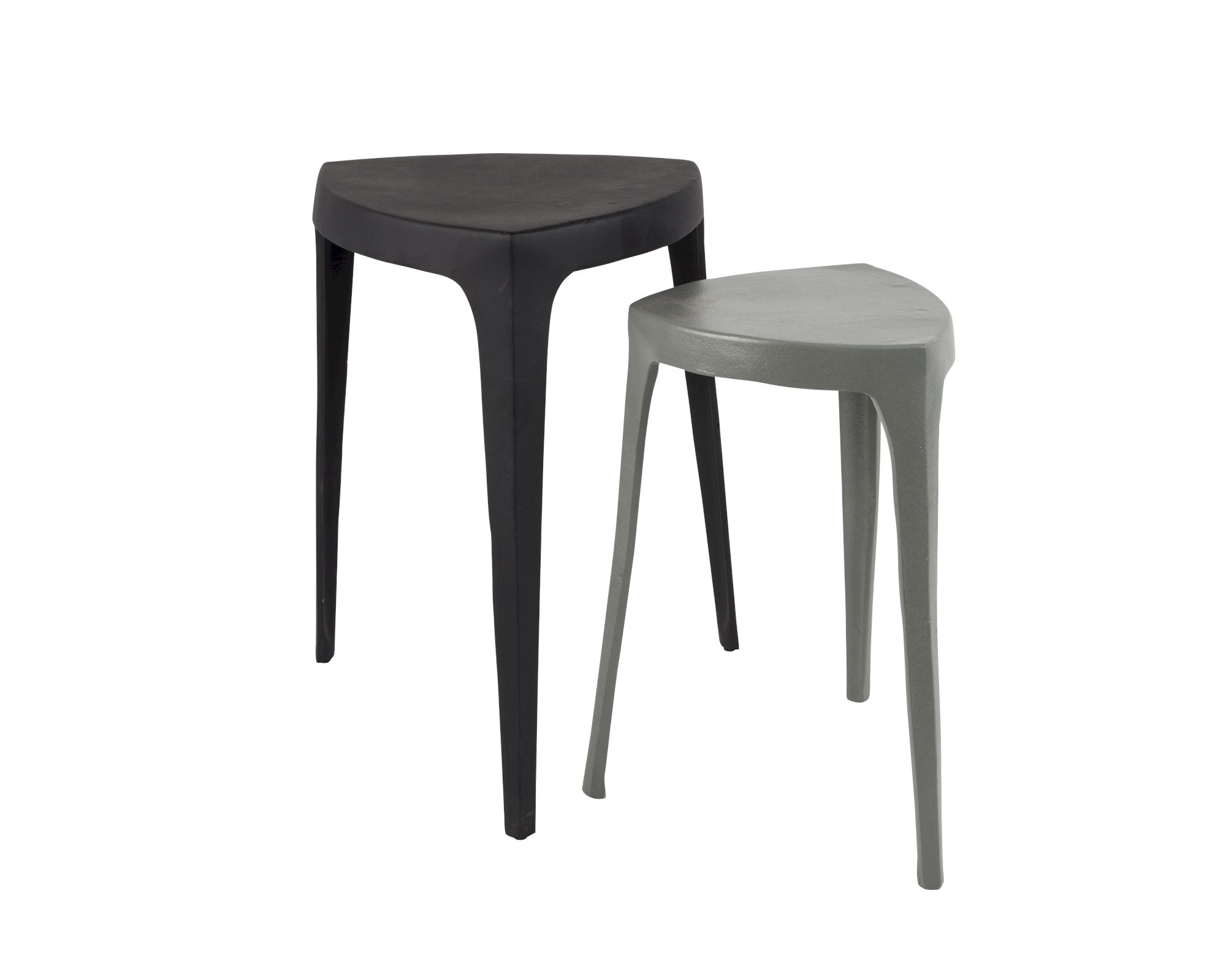 Zuiver Beistelltisch Tiga 2er-Set schwarz/taupe