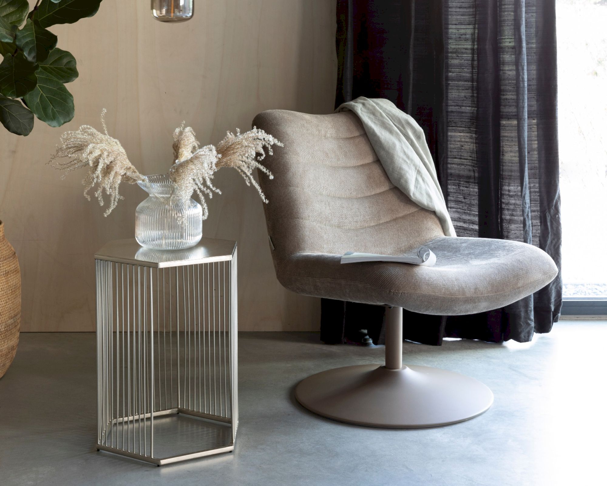 Zuiver »Bubba« Lounge Sessel Grau