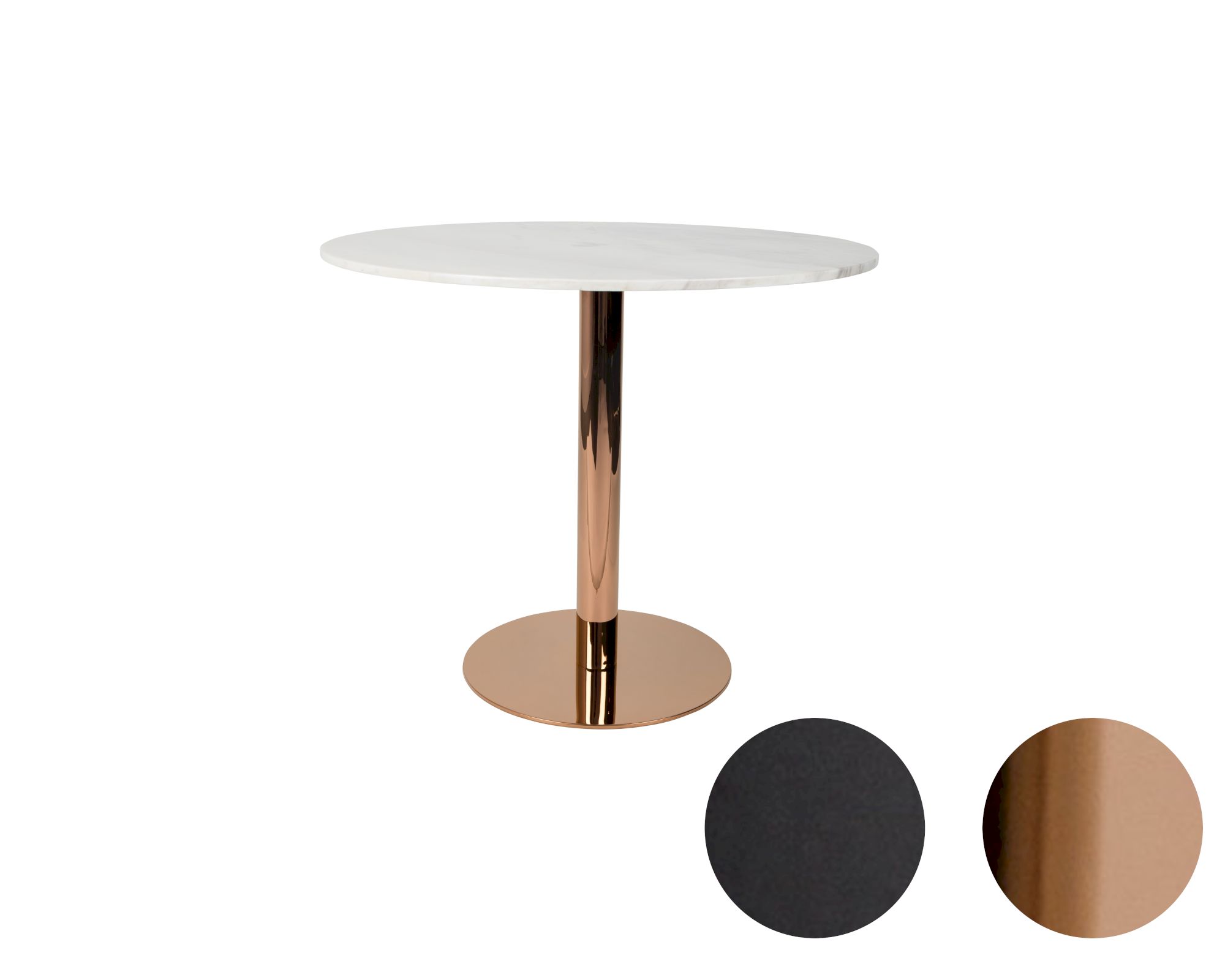 Zuiver Esstisch Marble King 90 Kupfer