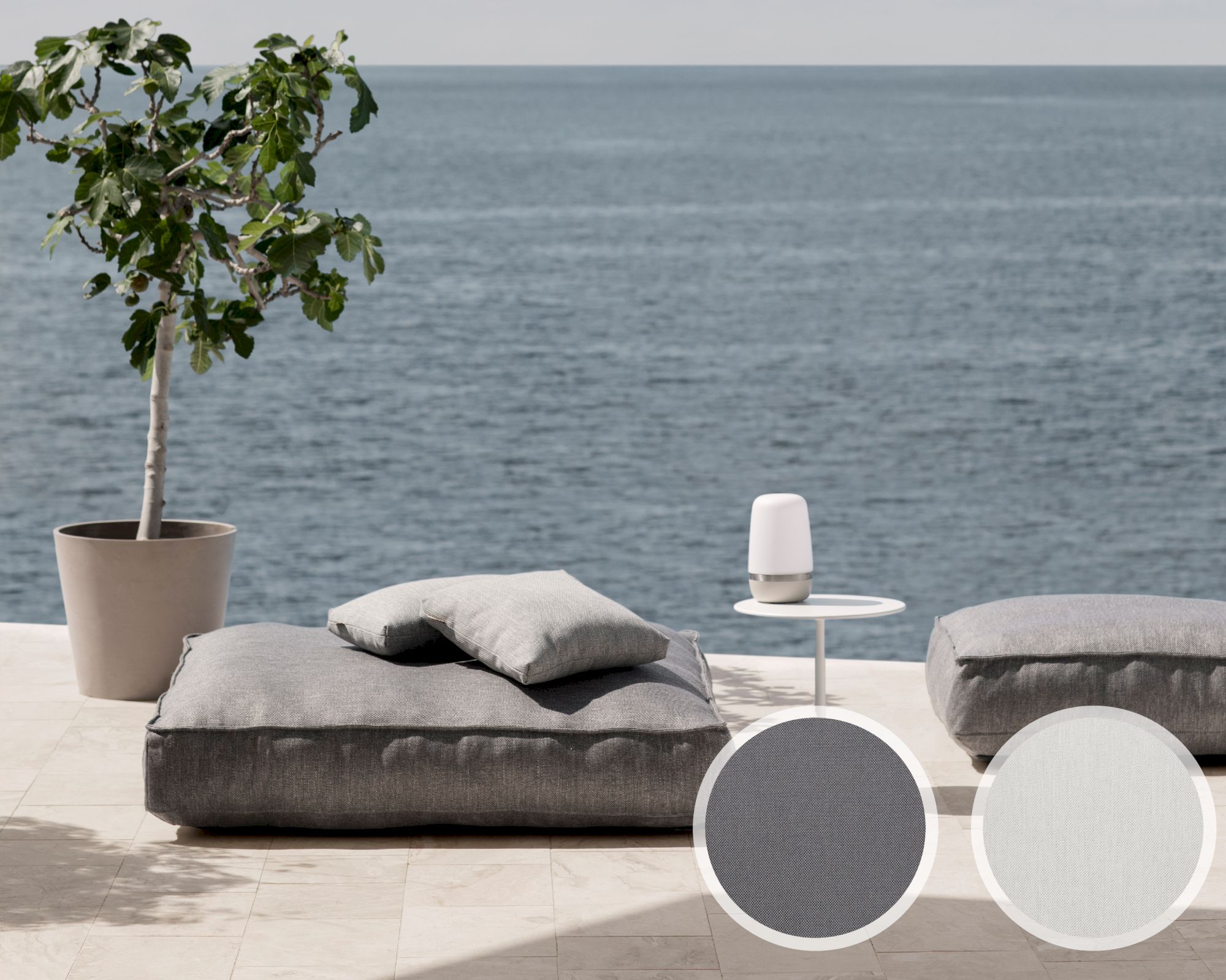 blomus »Grow« Diwan Sitzkissen 95 cm coal