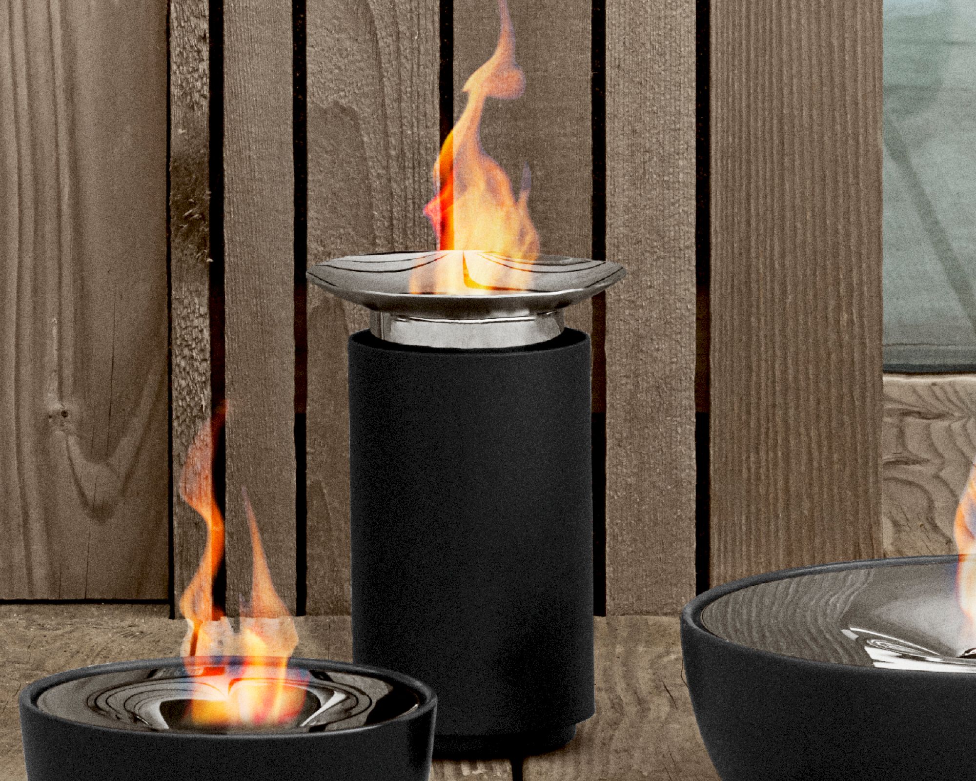 blomus »Luna« Gelfeuerstelle schwarz