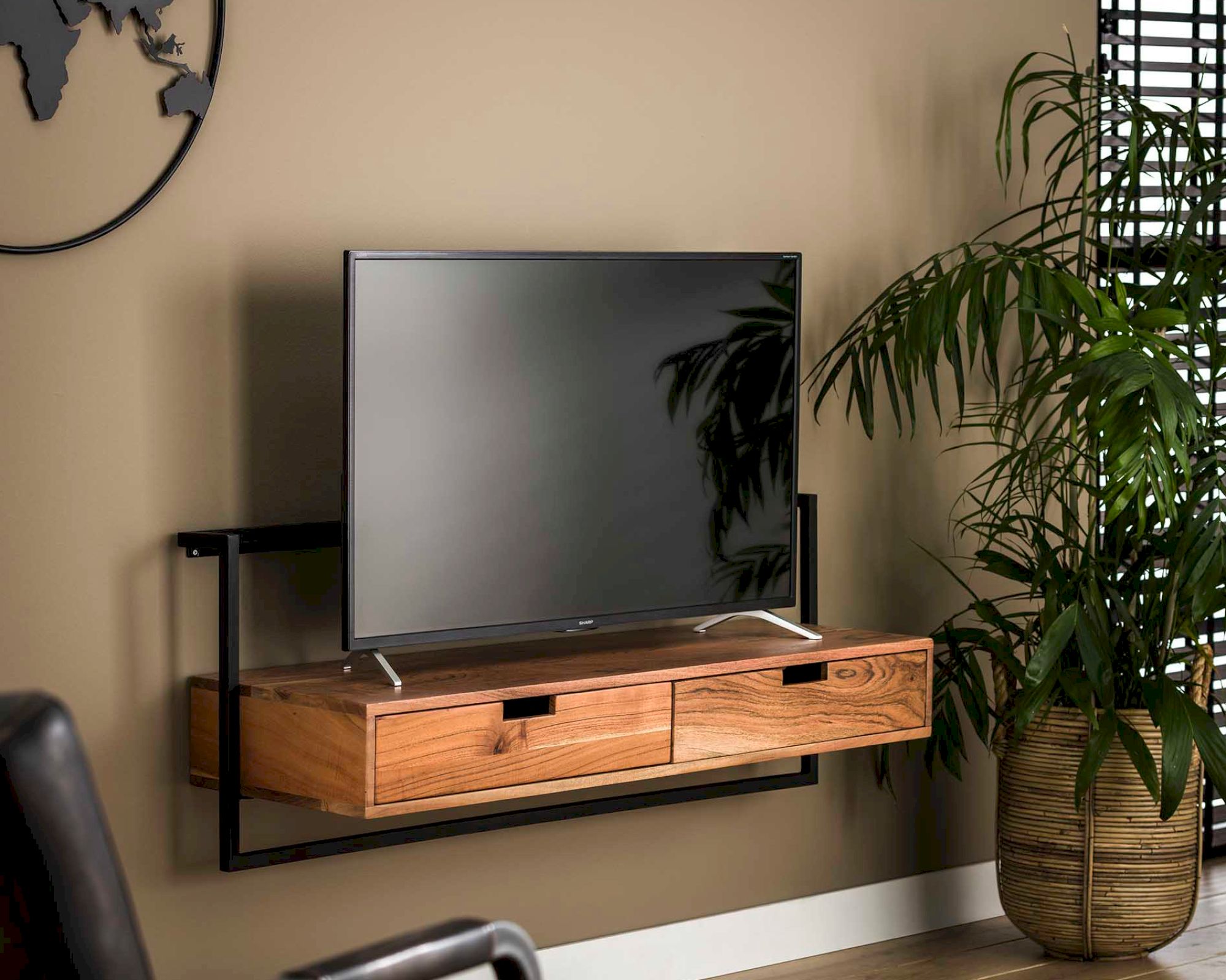 designline »Air-Solid« Massivholz TV-Möbel 120x45x35 cm