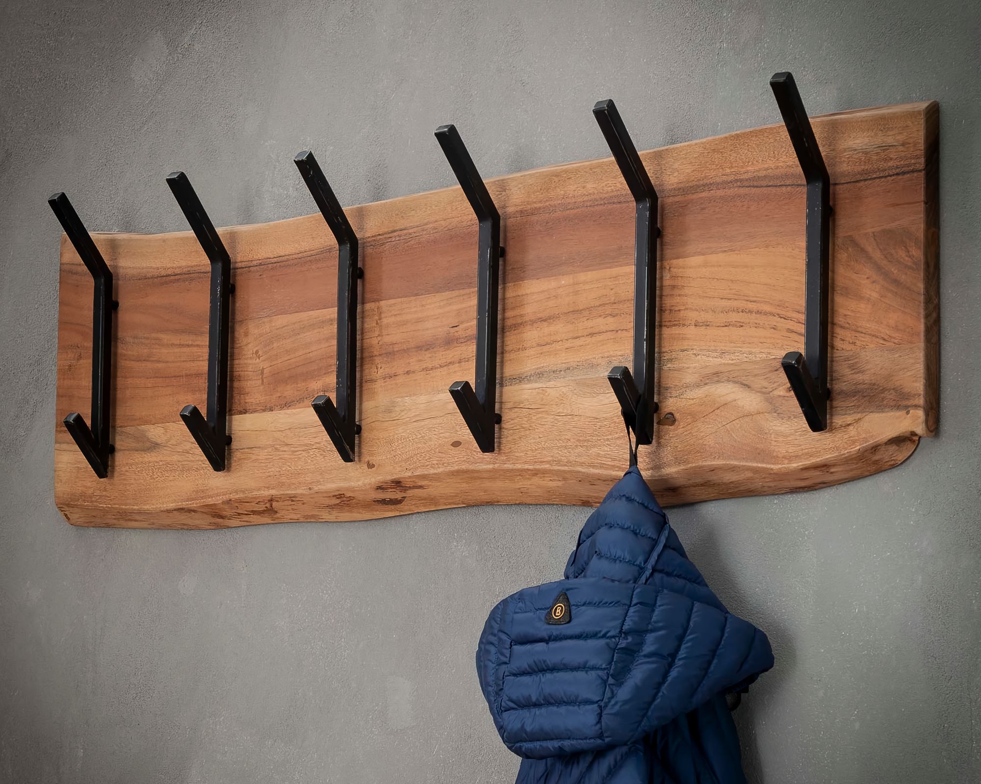 designline »Edge« Massivholz Garderobe II 100x30x12 cm