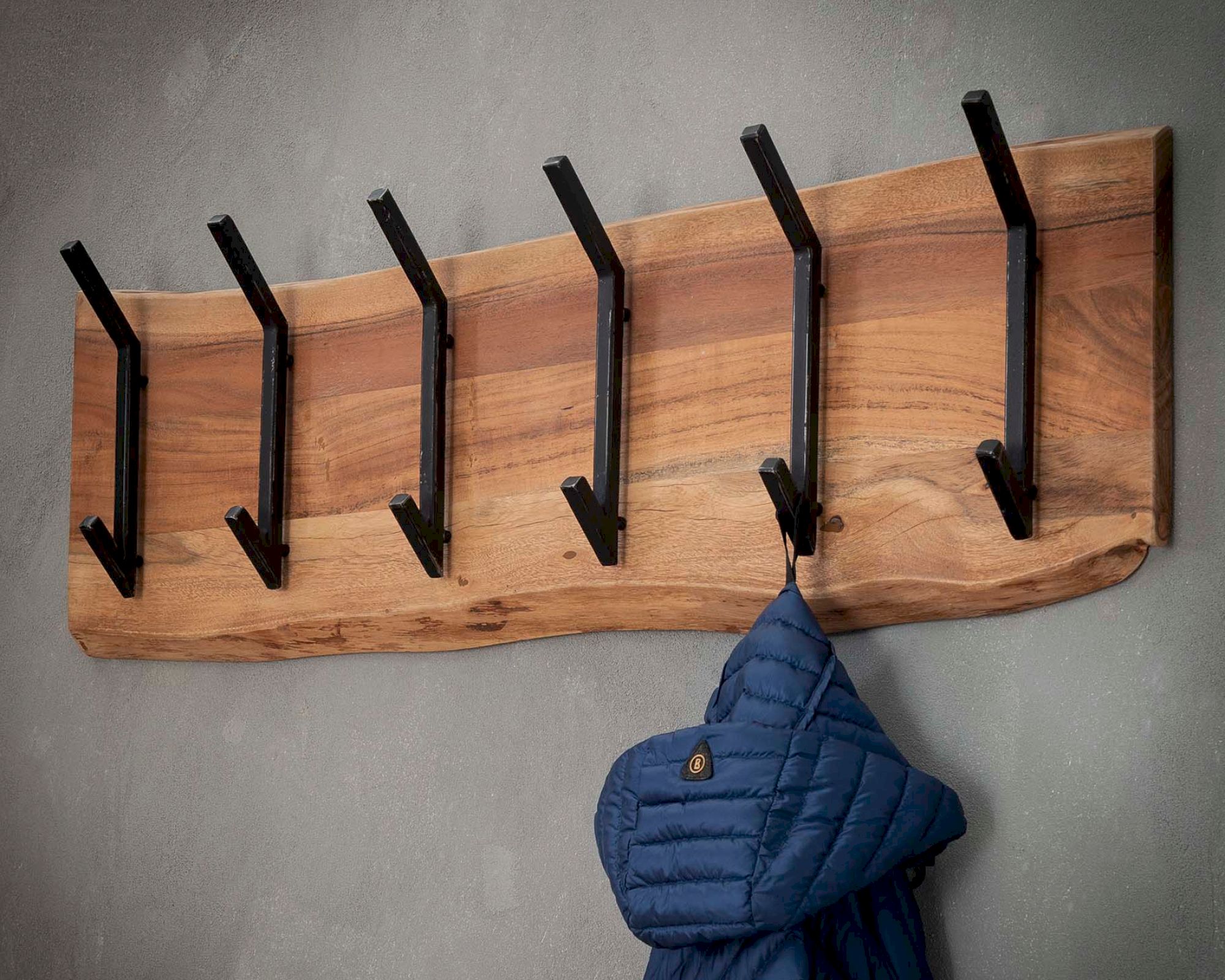designline »Edge« Massivholz Garderobe II 100x30x12 cm
