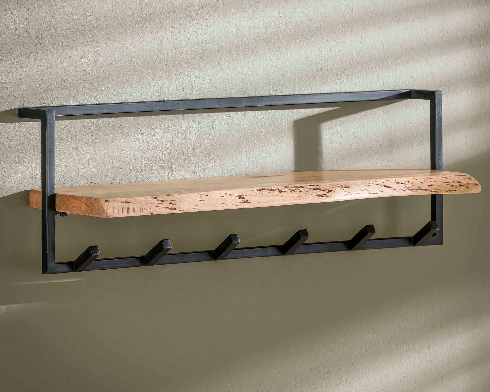 designline »Edge« Massivholz Garderobe 100x32x25 cm