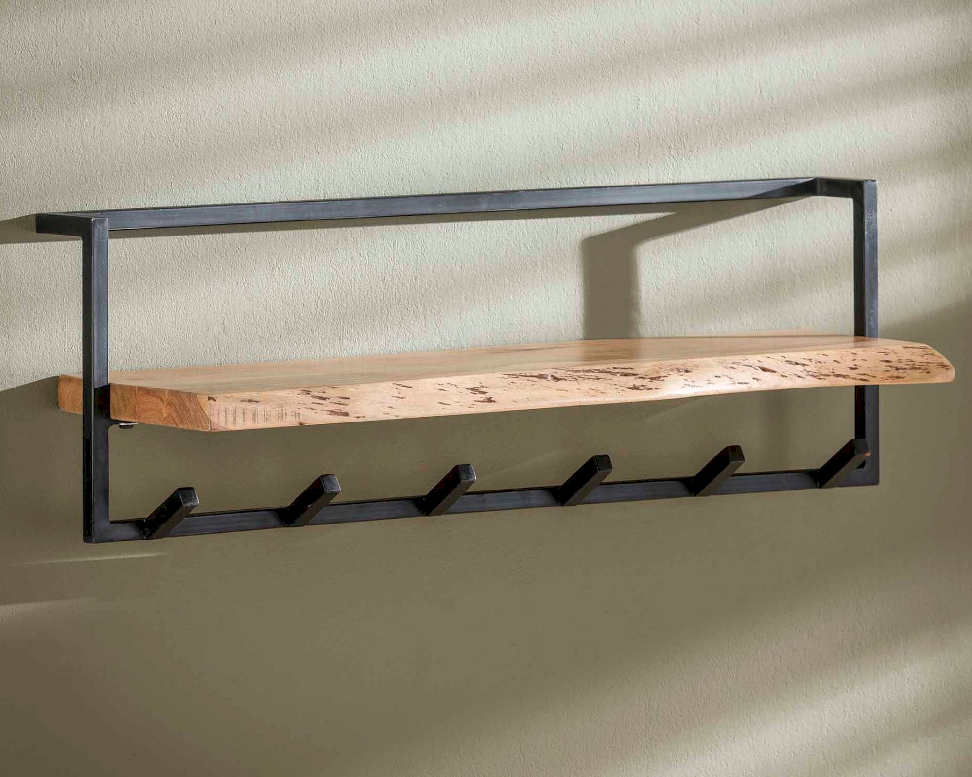 designline »Edge« Massivholz Garderobe 100x32x25 cm