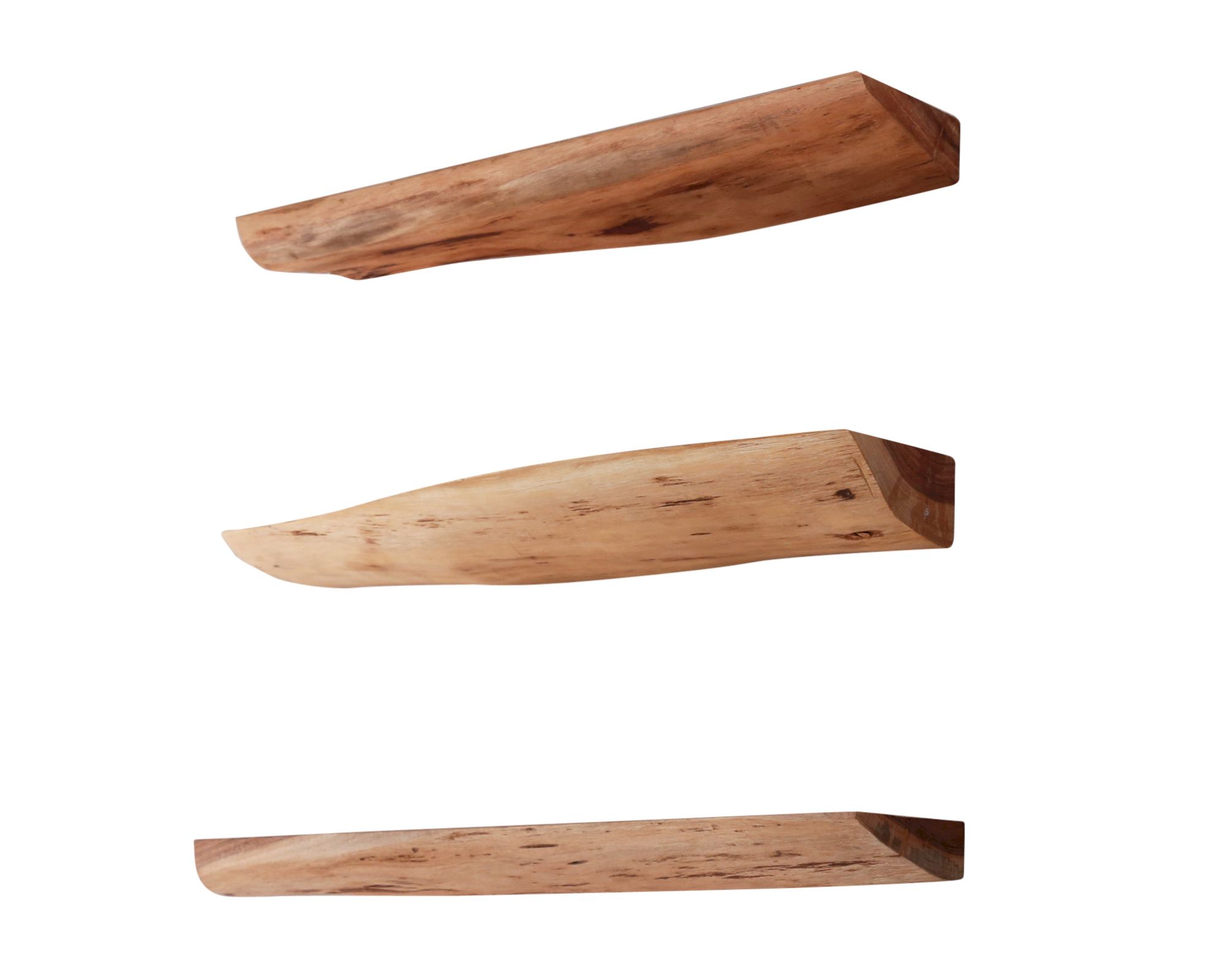 designline »Edge« Massivholz Wandregal 3er-Set 60x4x13 cm