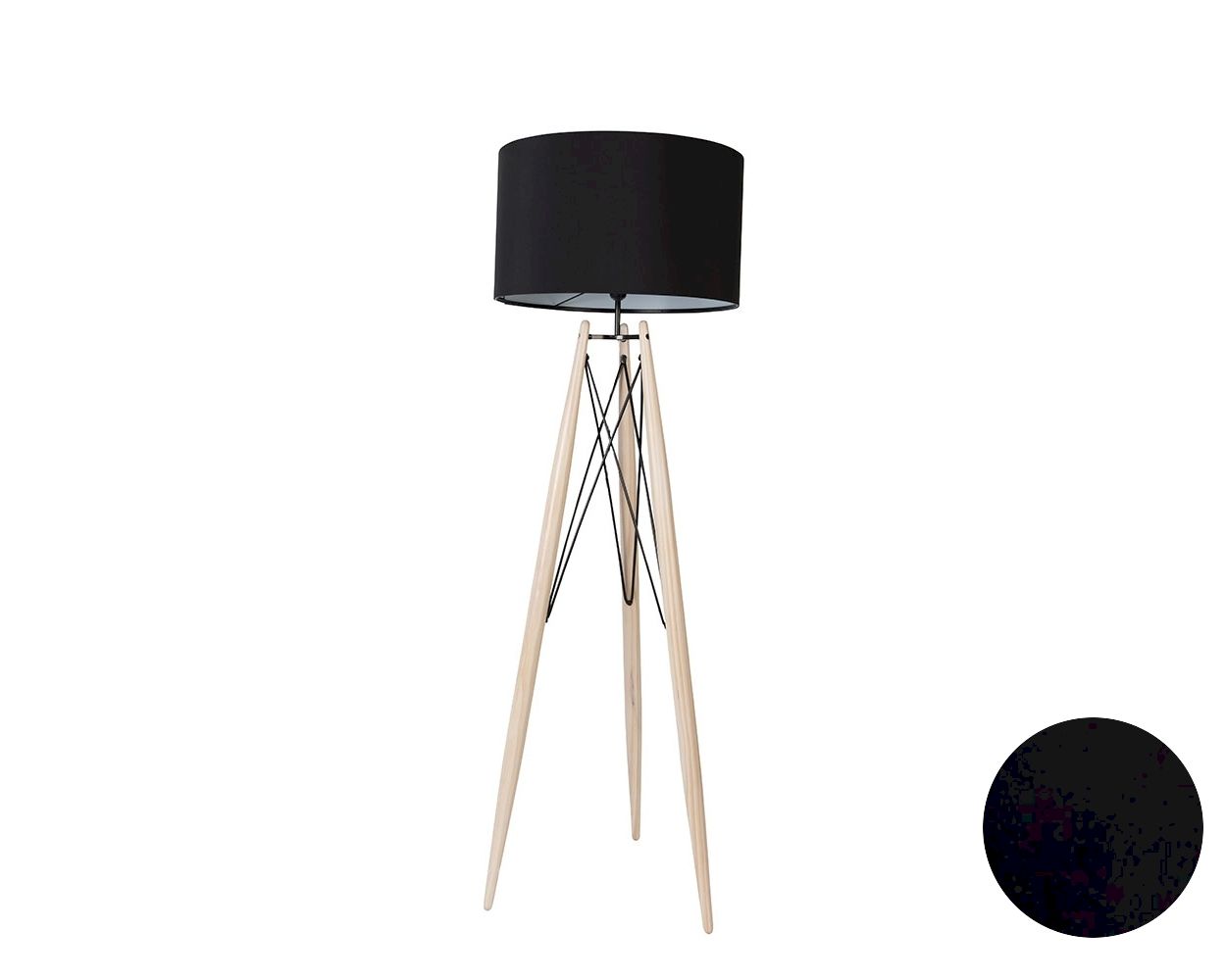 designline »Eiffel« Stehleuchte Schwarz