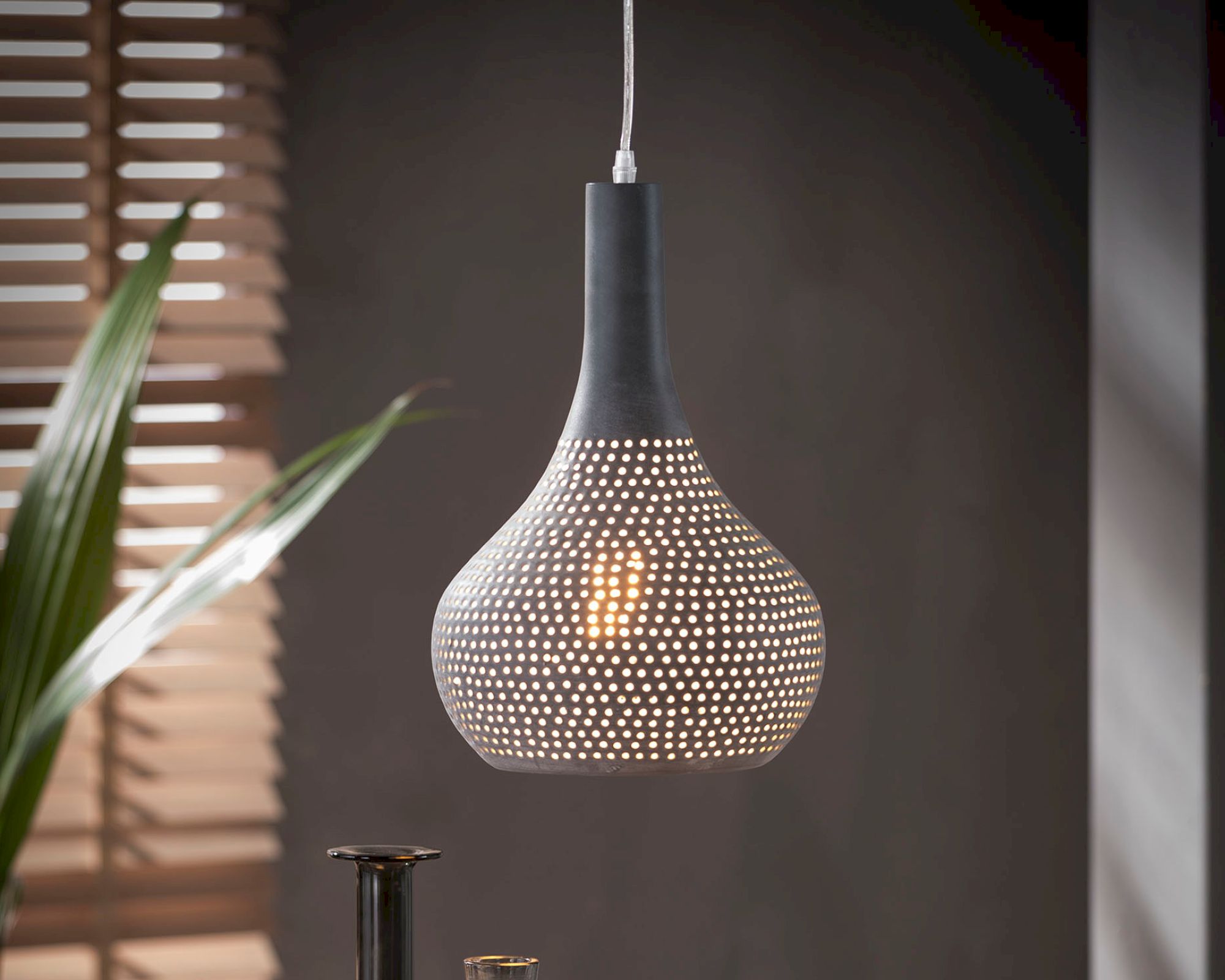designline »Glasgow« Hängeleuchte grau
