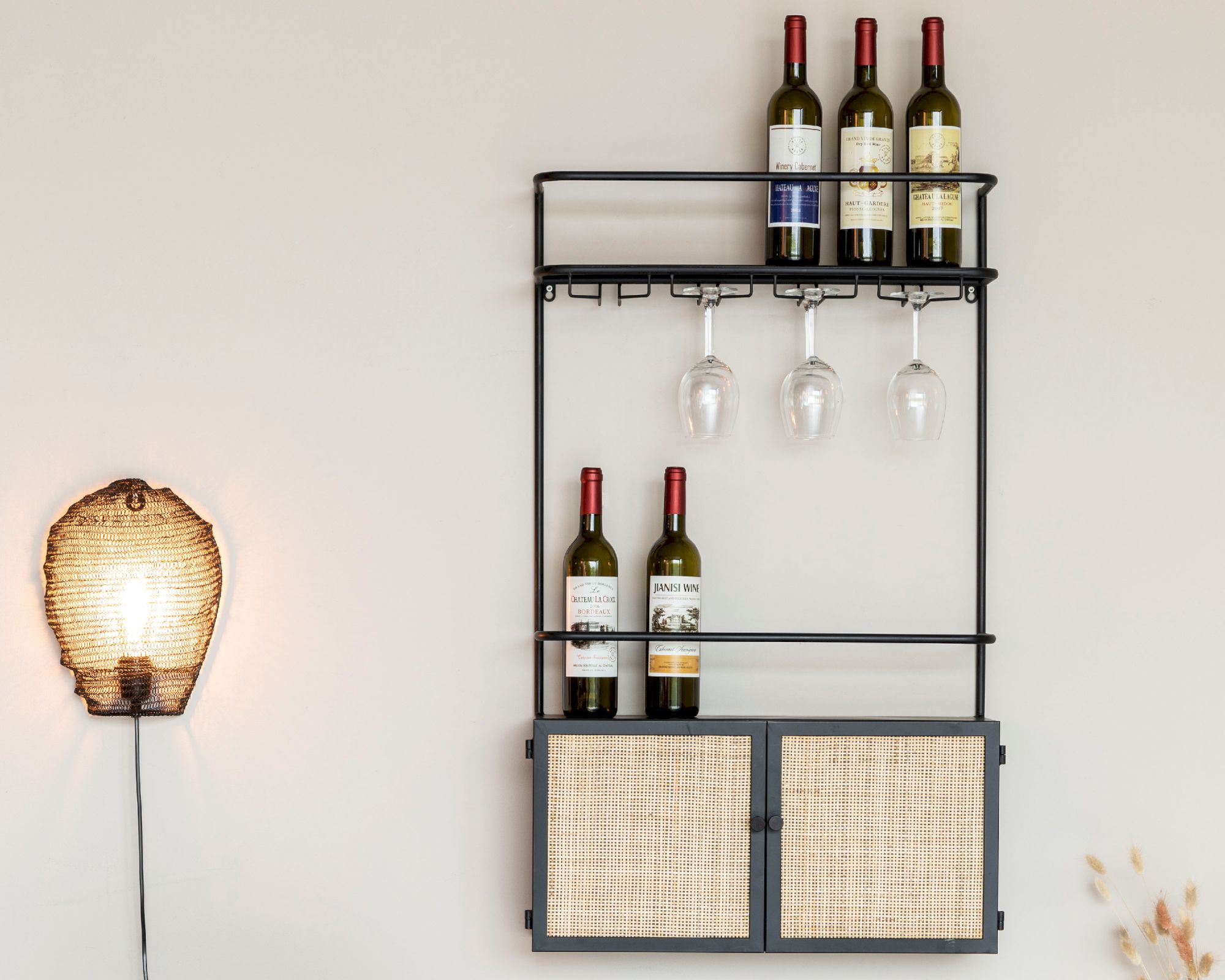 designline »Guuji« Wand-Weinregal