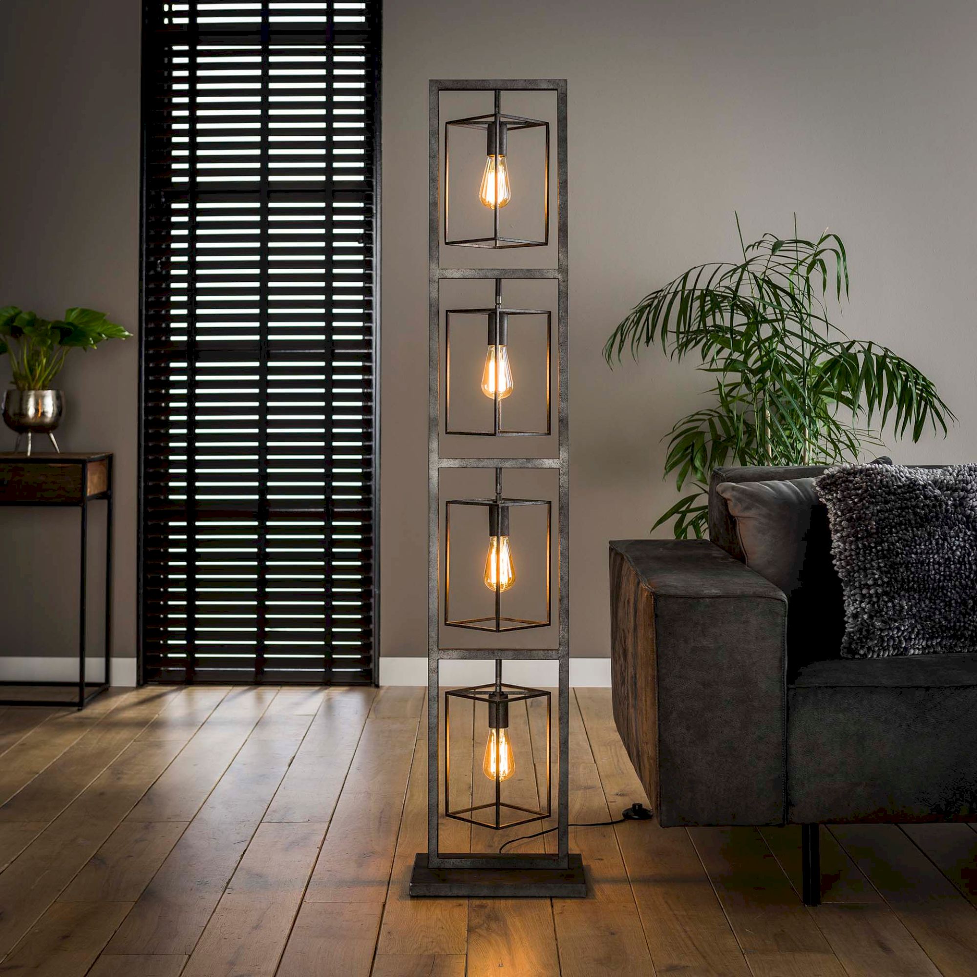 designline »Kingston« Stehlampe altsilber Finish