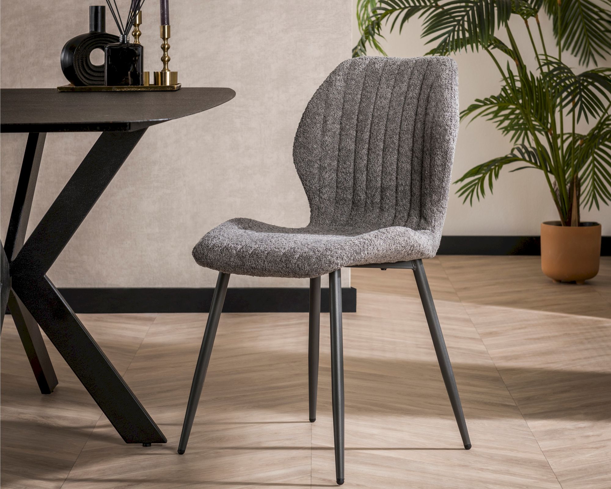 designline »Lejla« Esszimmerstuhl grau