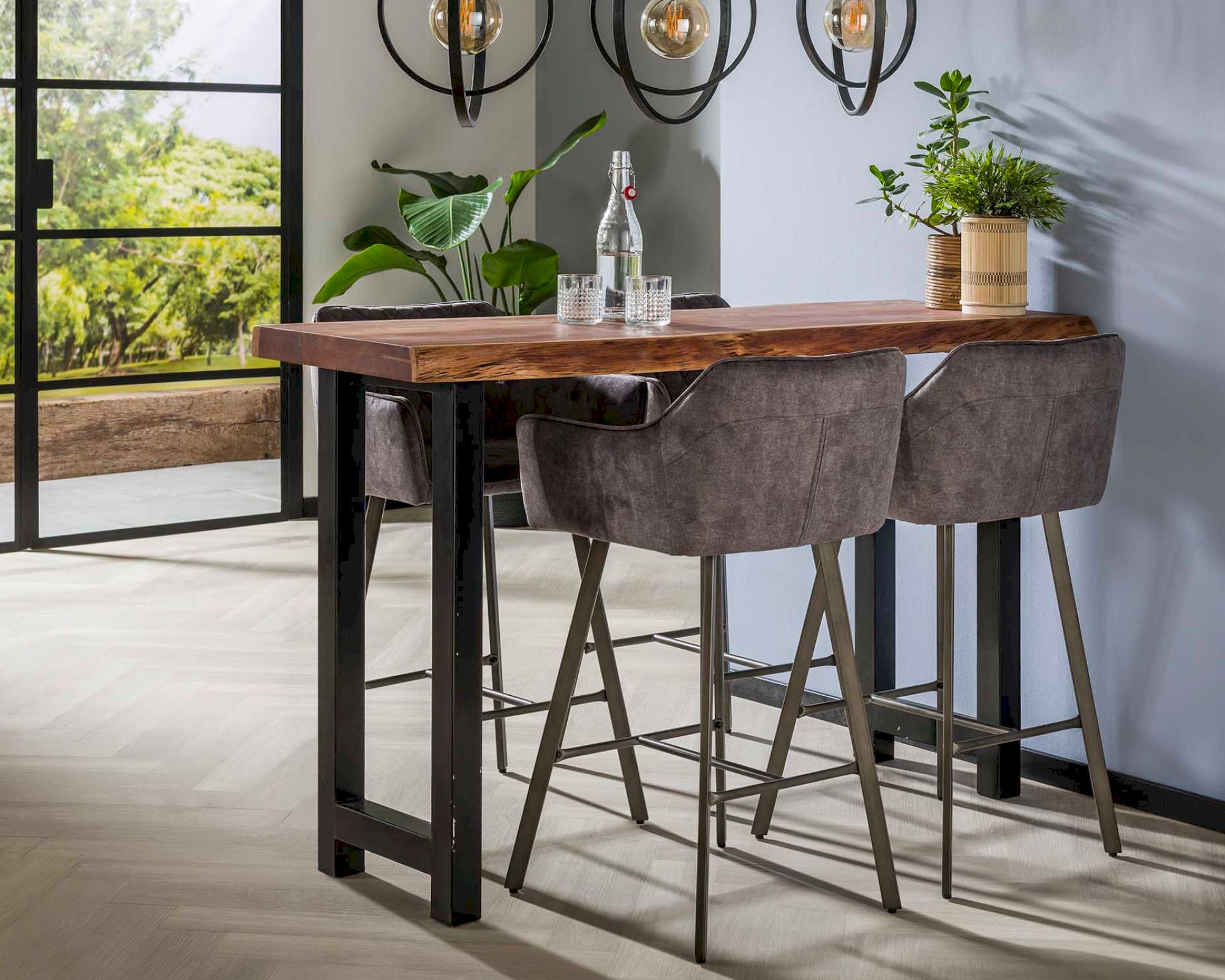designline »Mahler« Massivholz Bartisch 150x92x50 cm