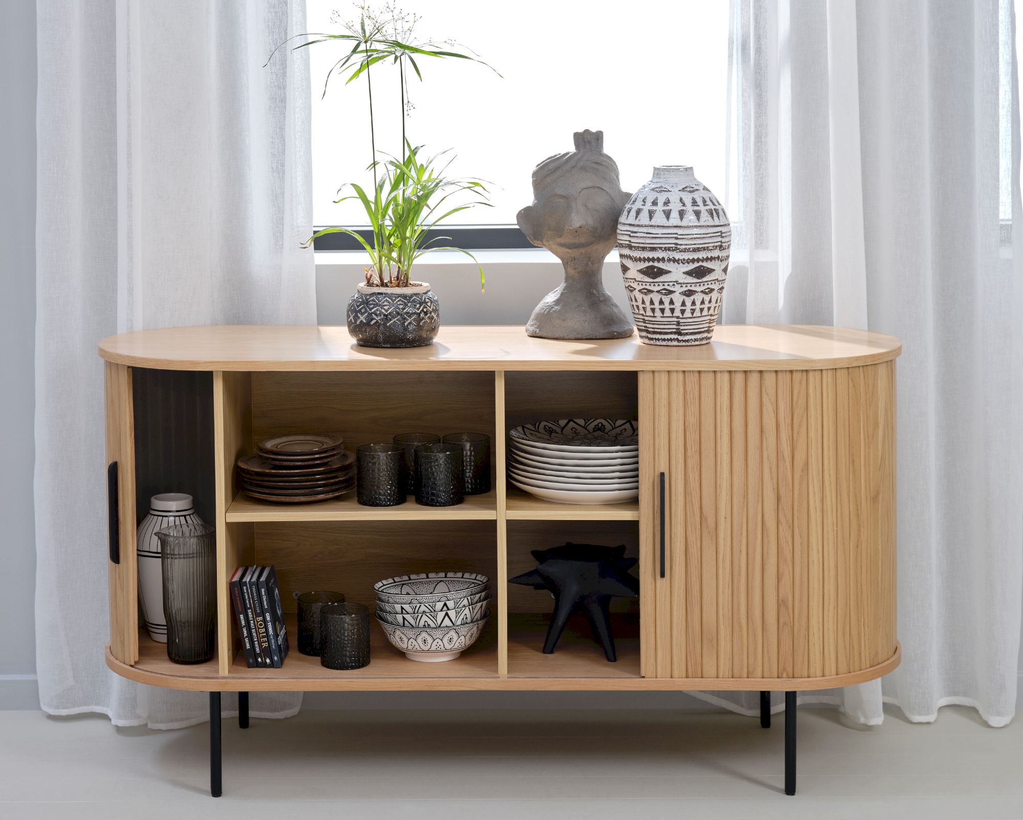 designline »Nola« Sideboard Eiche 140 x 76 x 45 cm