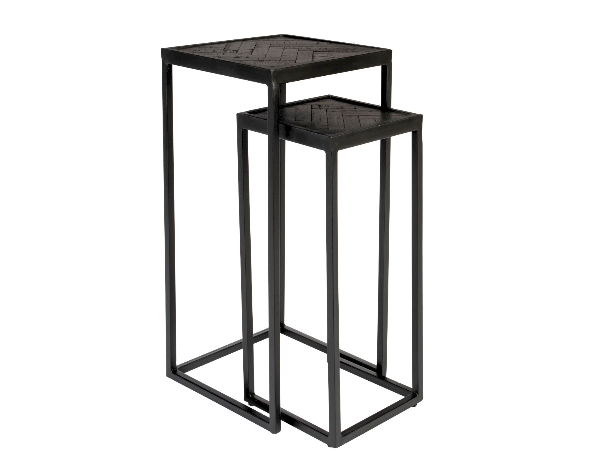 designline »Parker« Couch-/Beistelltisch 2er-Set schwarz