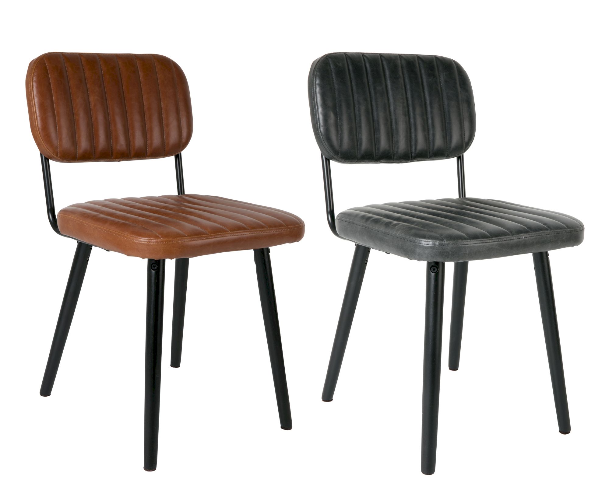 designline Polsterstuhl Jake Worn Braun