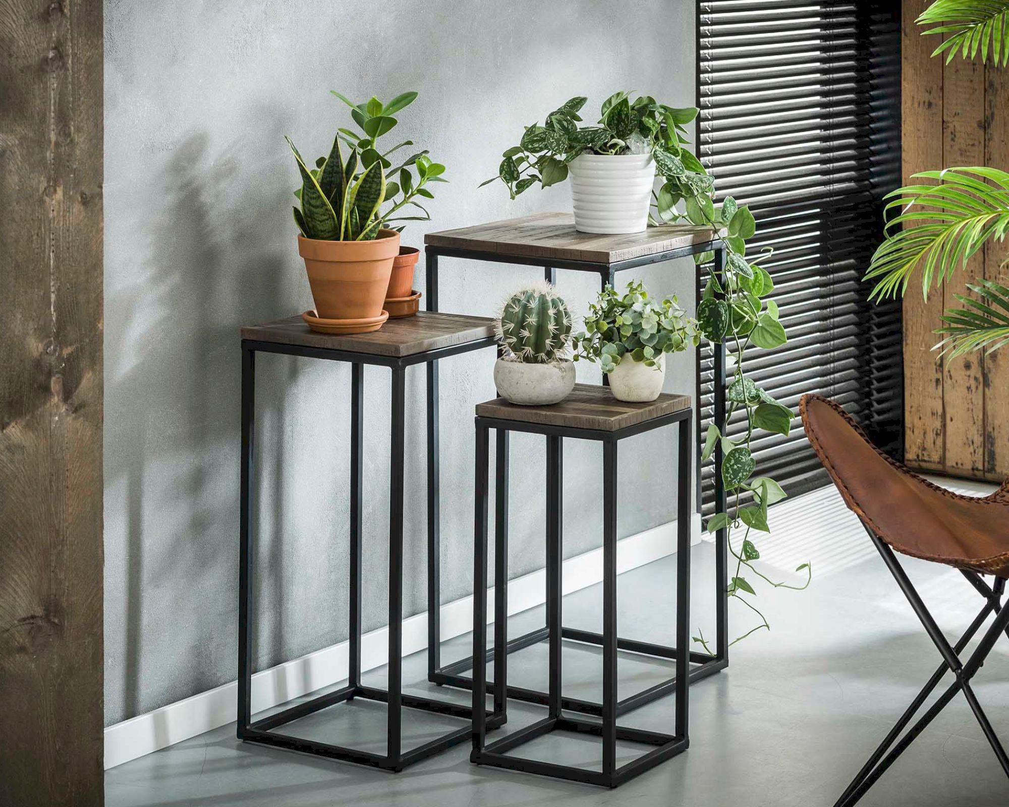 designline »Teca« Blumensäulen 3er-Set