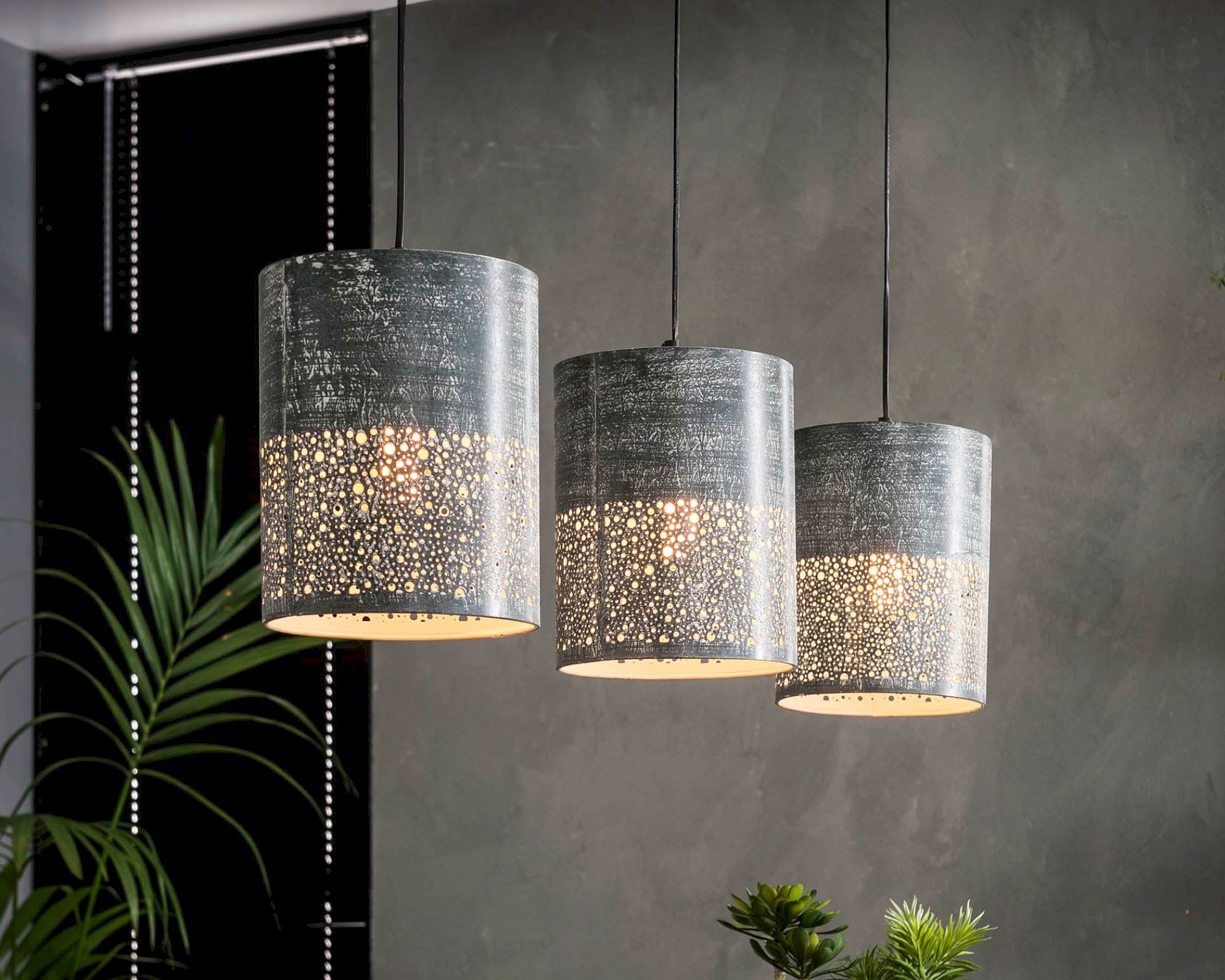 designline »Tucson« Hängeleuchte Metall in Betonoptik