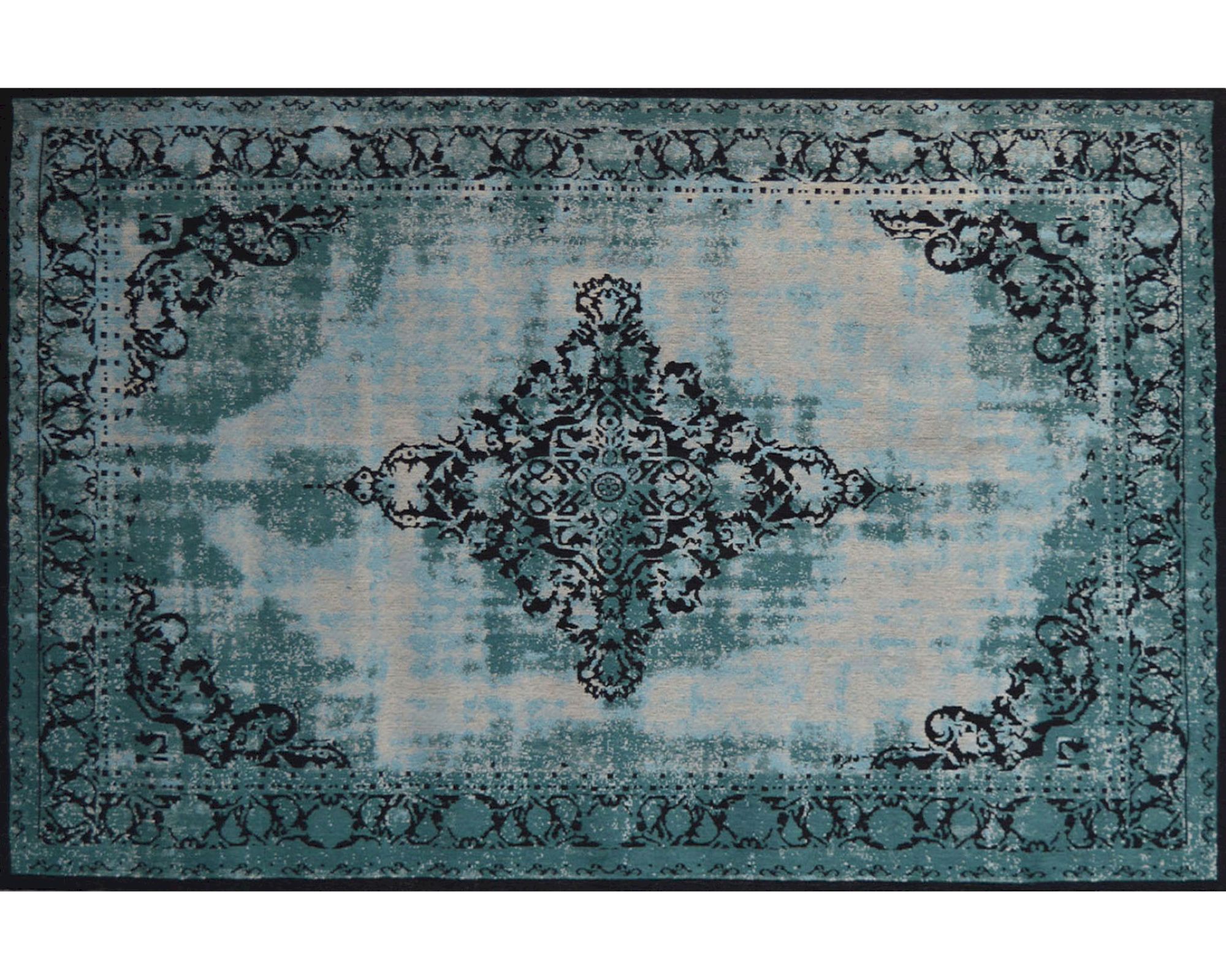 die Faktorei »Antiquity« Vintage Teppich türkis 200x300cm