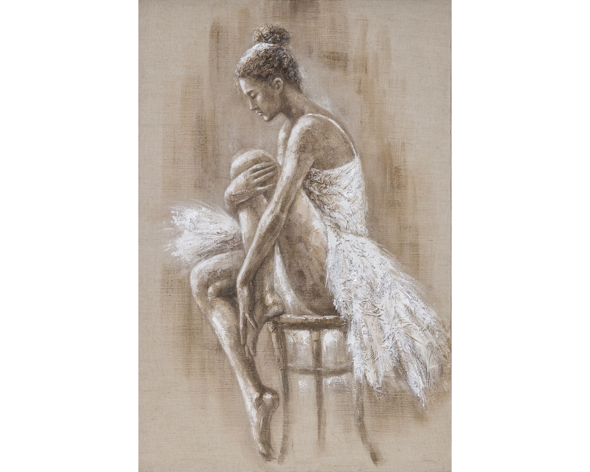 die Faktorei »Ballerina sitzend« Wandbild 100x150 cm