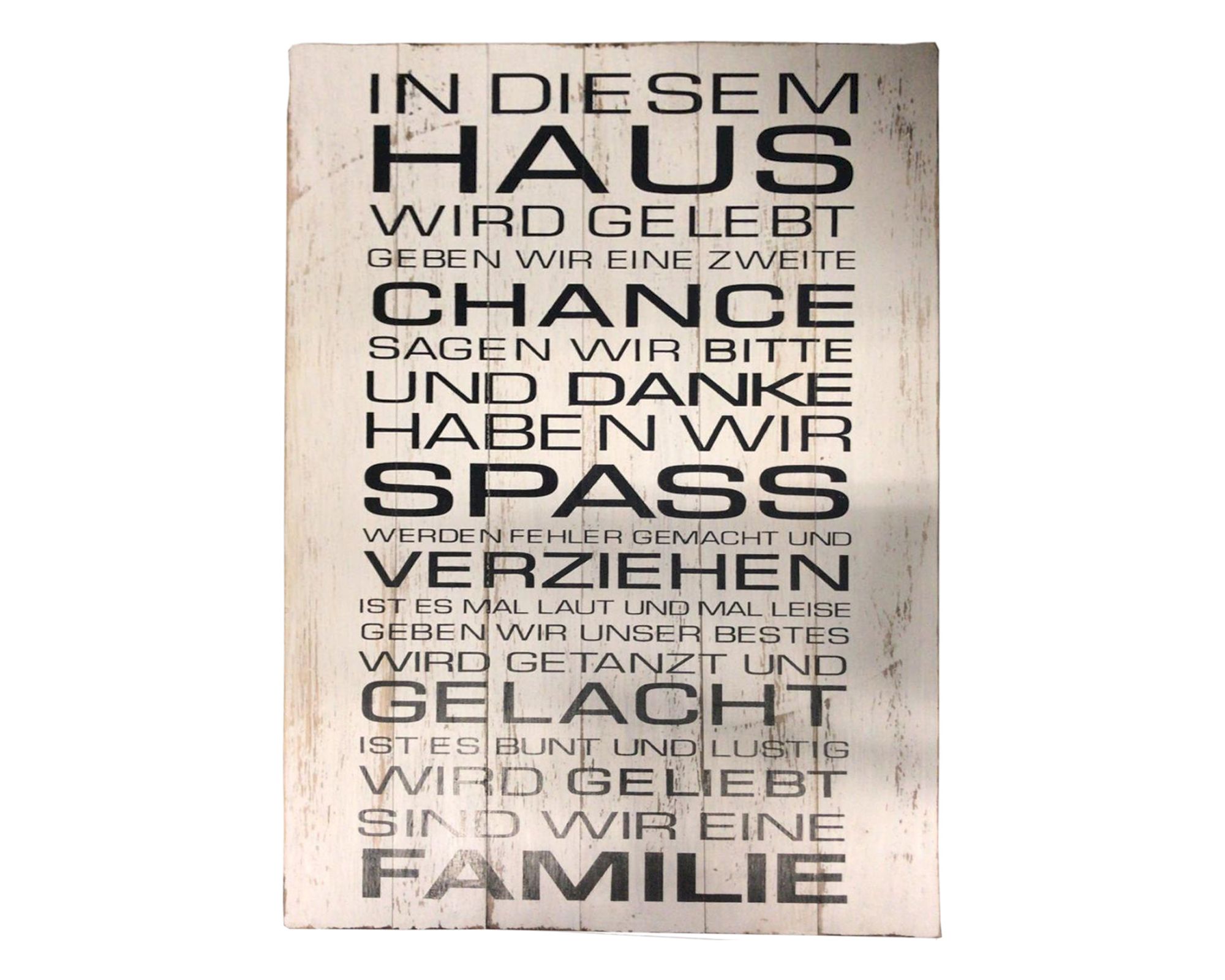 die Faktorei »Board« Deko-Holzschild mit Spruch III 40x60 cm
