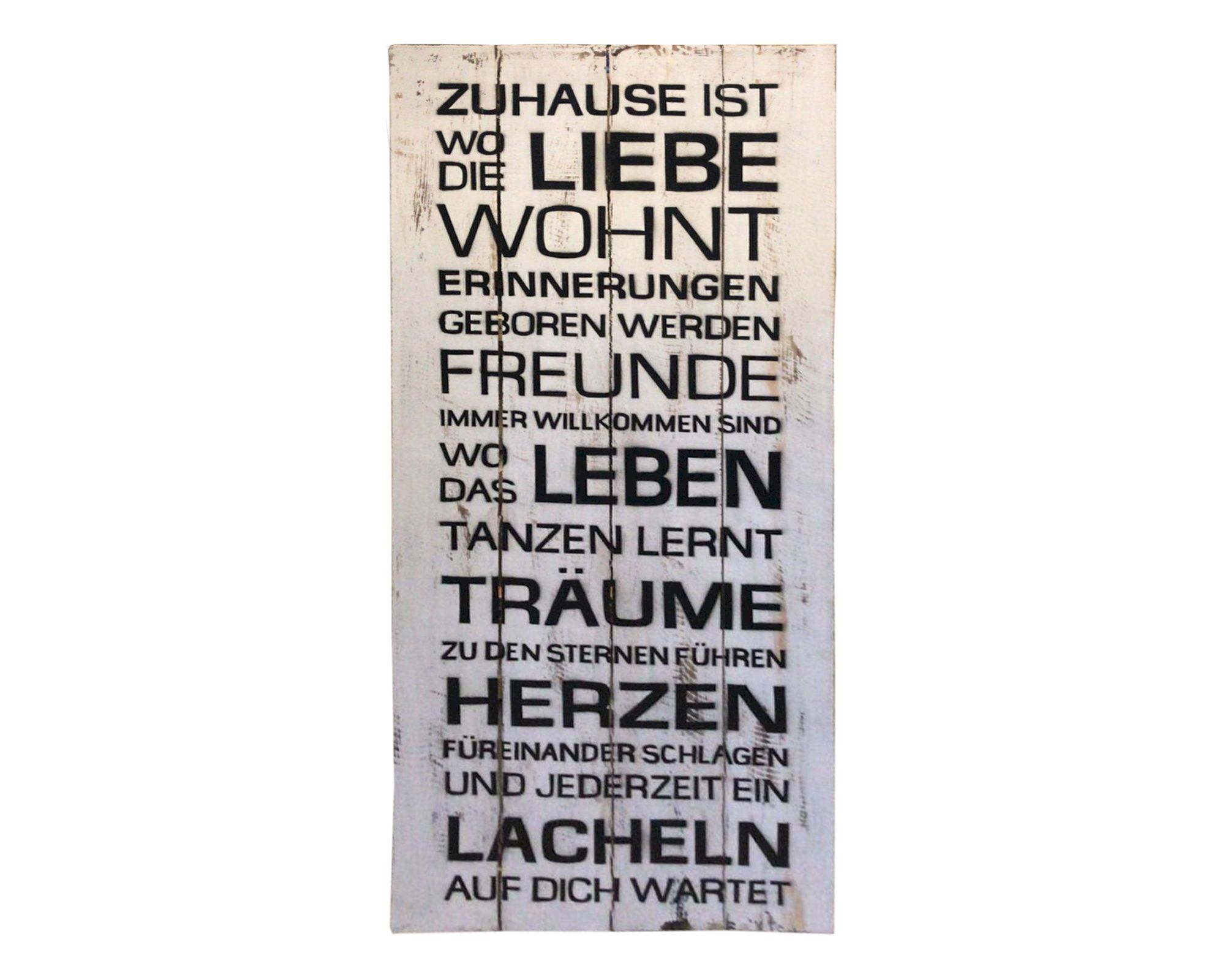 die Faktorei »Board« Deko-Holzschild mit Spruch II 40x120 cm