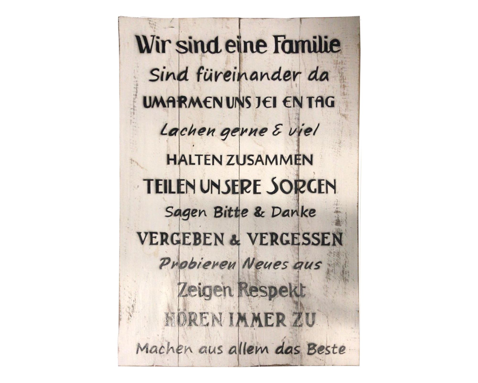 die Faktorei »Board« Deko-Holzschild mit Spruch IV 40x60 cm