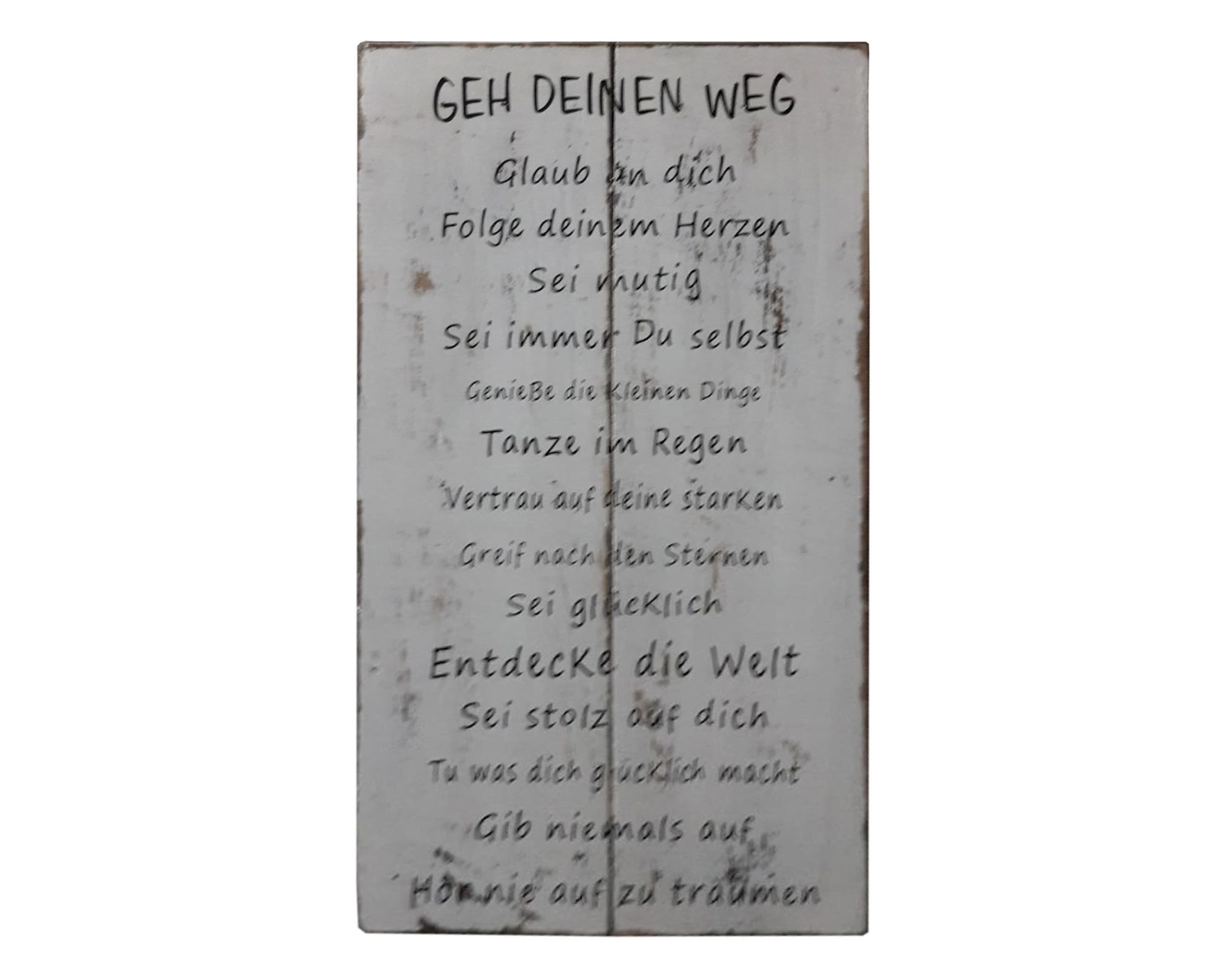 die Faktorei »Board« Deko-Holzschild mit Spruch V 20x50 cm