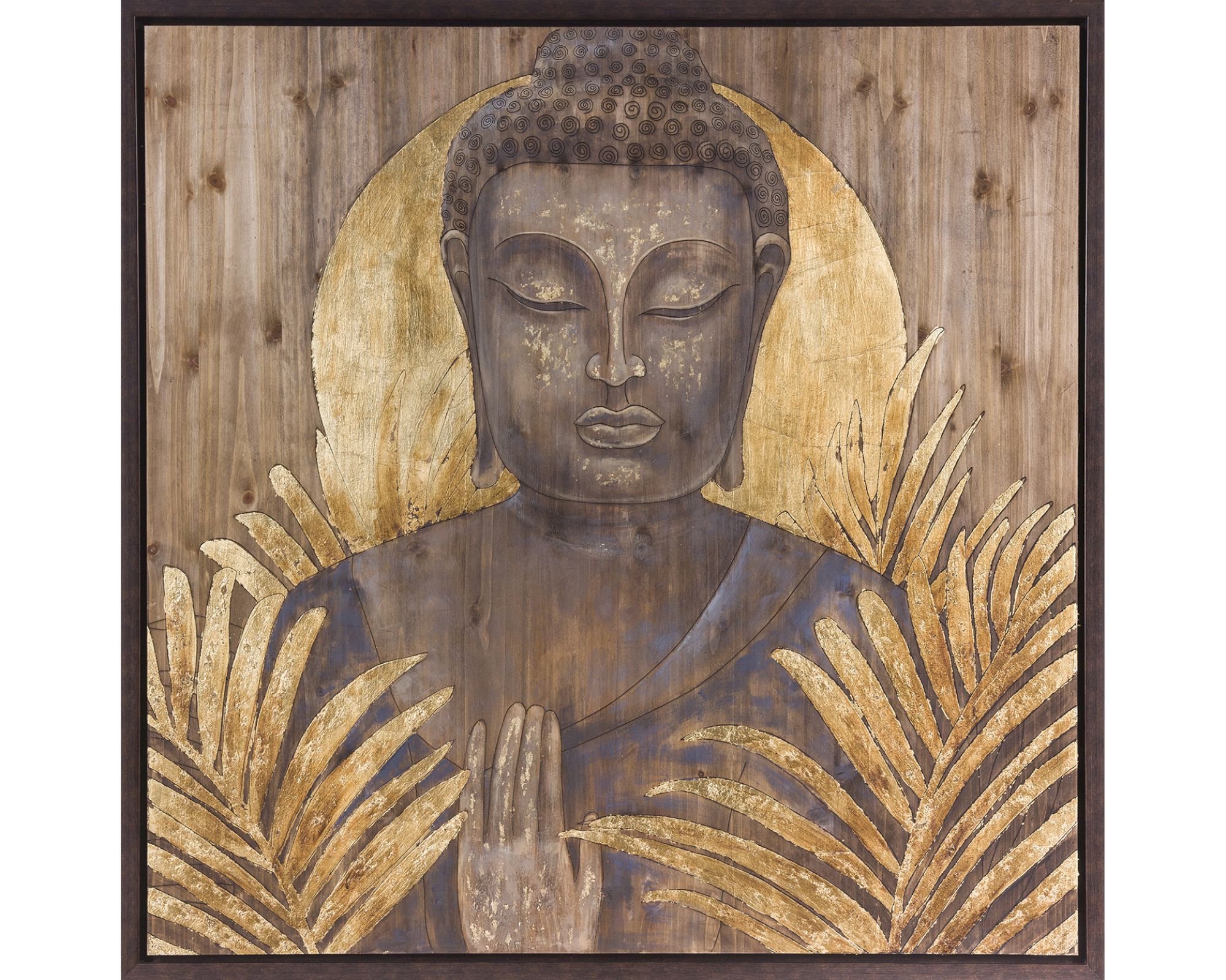 die Faktorei »Buddha« Wandbild auf Holz 120x120 cm